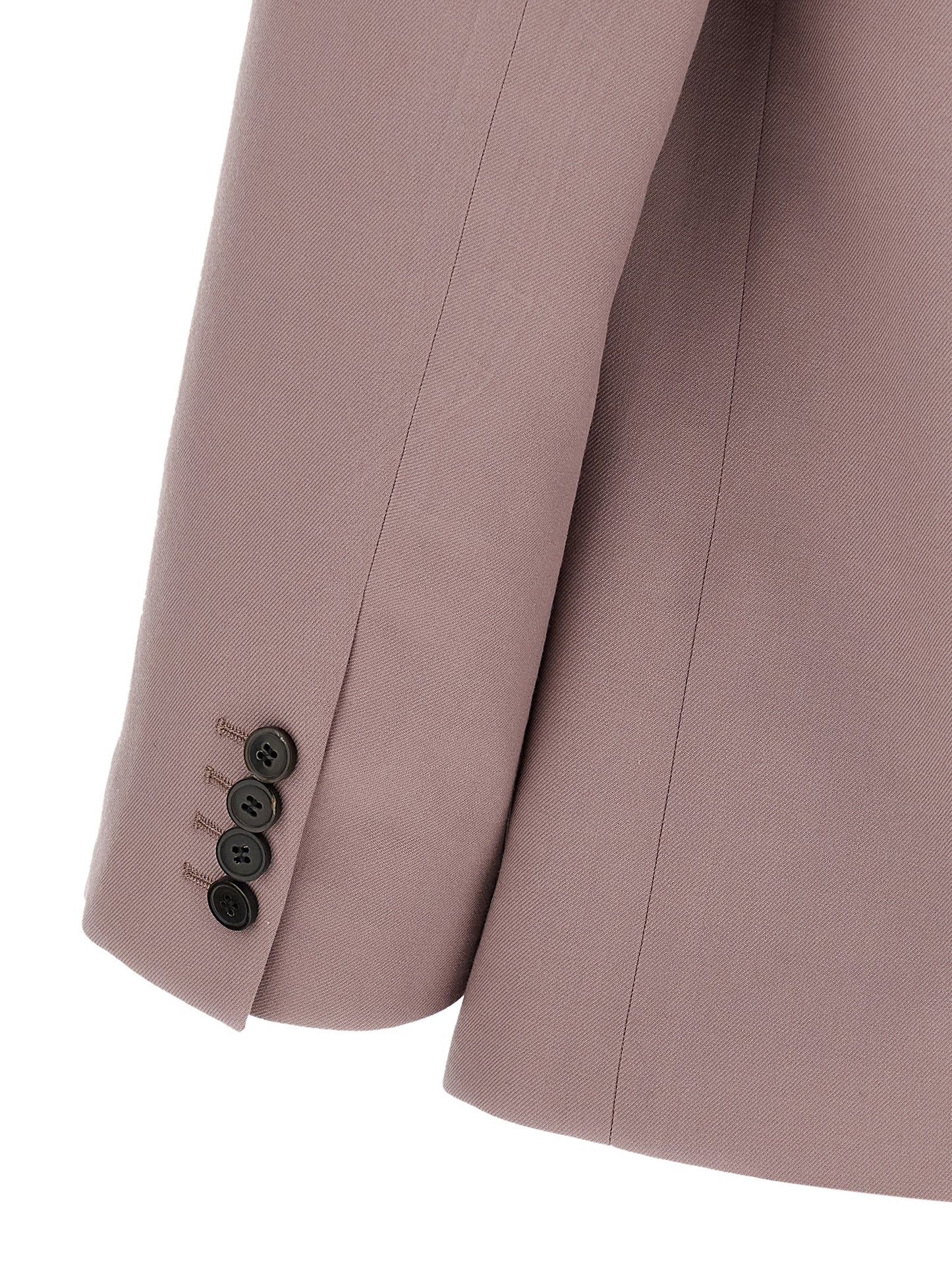 Blazer by Dries Van Noten for men in wool purple presents a distinguished silhouette, detailed with a distinguished and distinctive for a truly sophisticated finish.