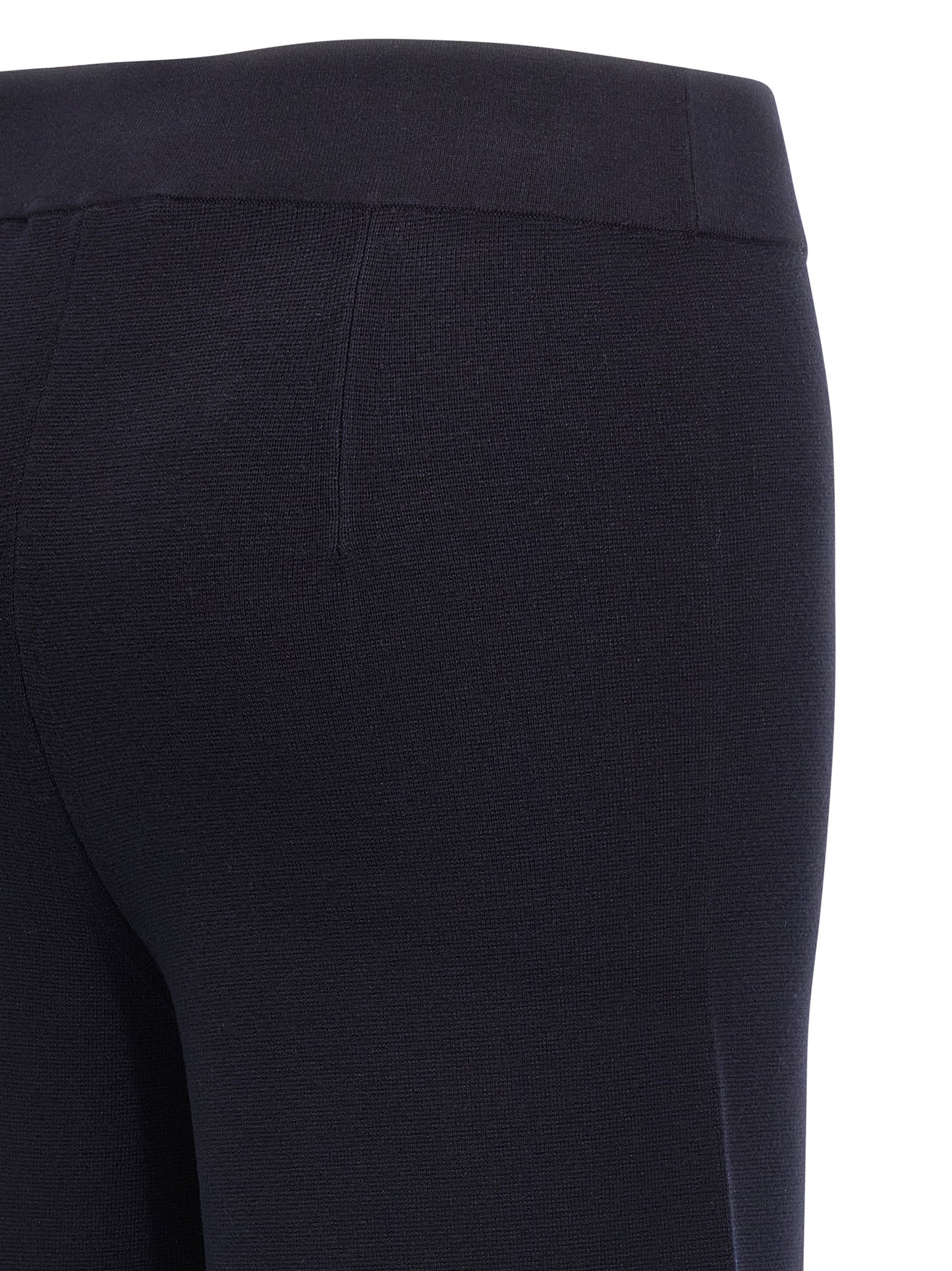 Trousers by Max Mara for women in polyester & viscose blue features a artisanal silhouette, showcasing a sophisticated wide with a long and for a artisanal finish.
