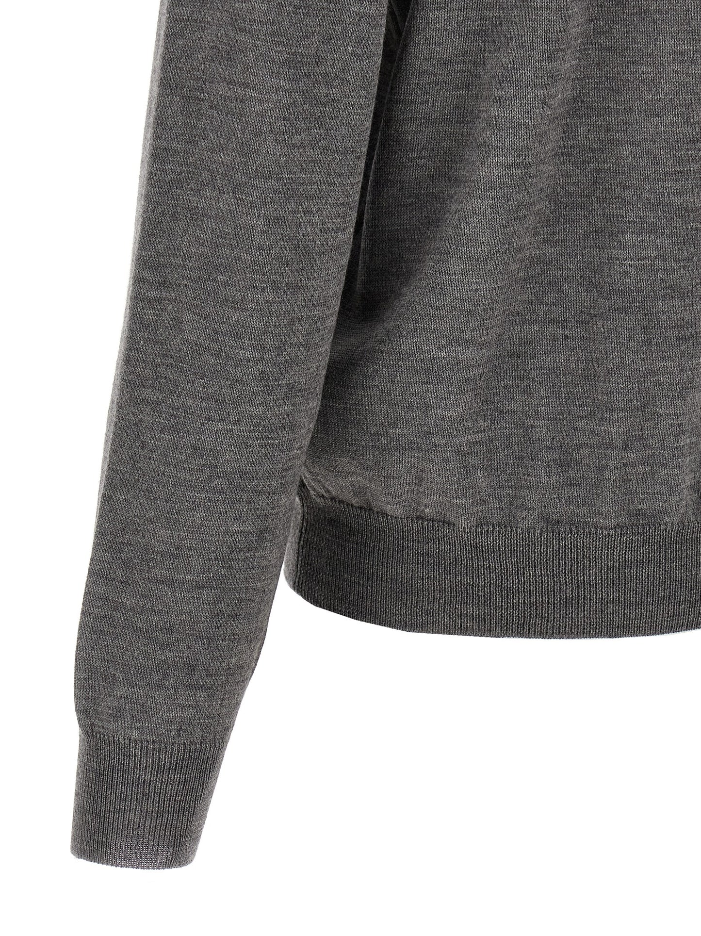 Cardigan by Magliano for men in wool gray, patterned & jacquard features a nuanced silhouette with a refined crew neckline and nuanced detailing for a sophisticated look.