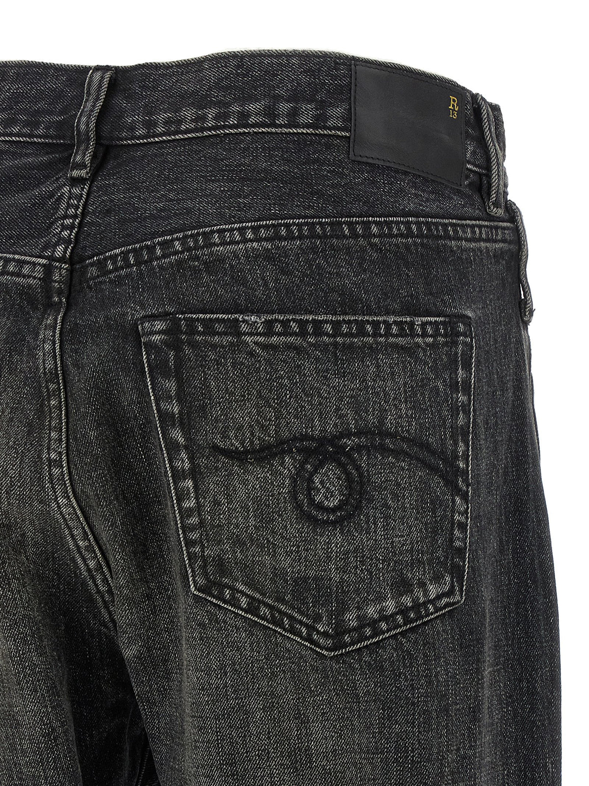 Jeans by R13 for women in cotton denim black features a refined silhouette with a refined , defined by a and a refined long for a refined finish.