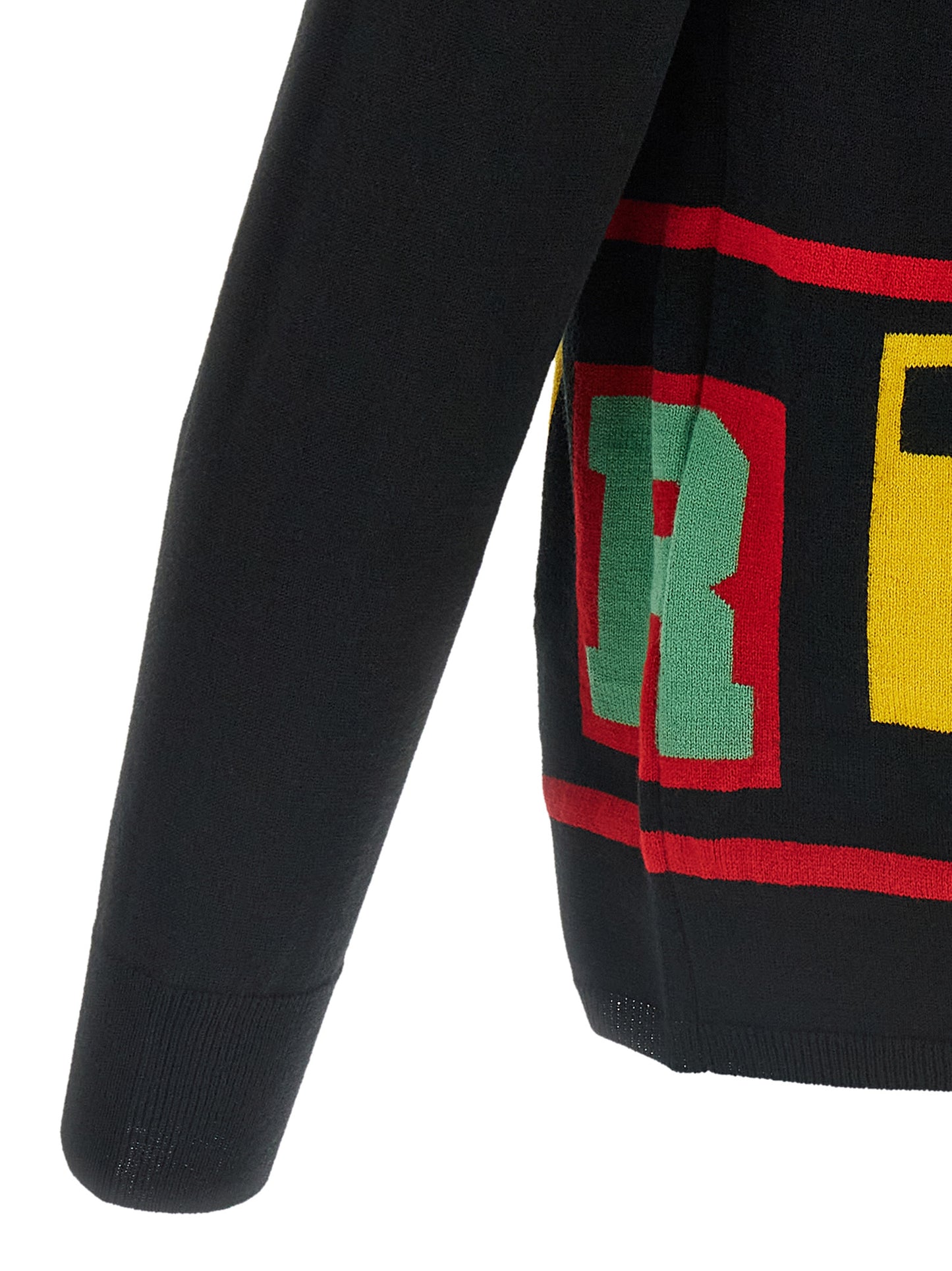 Cardigan by Comme Des Garçons for men in nylon wool & acetate black features an crisp silhouette, showcasing a sophisticated crew neckline and detail for a truly crisp finish.