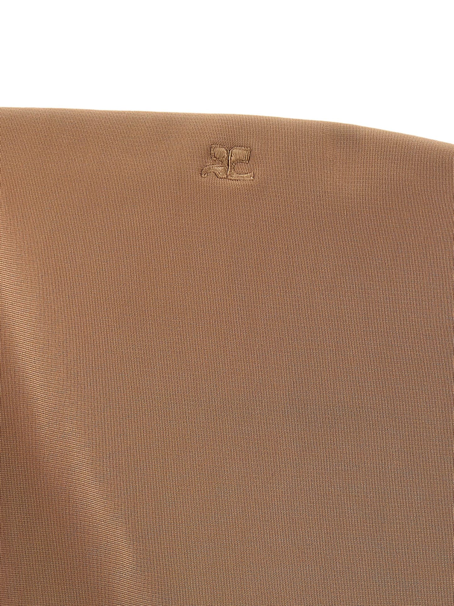 Bodysuit by Courrèges for women in stretch polyamide viscose beige features an amazing silhouette, showcasing a design and amazing for a truly amazing fit.