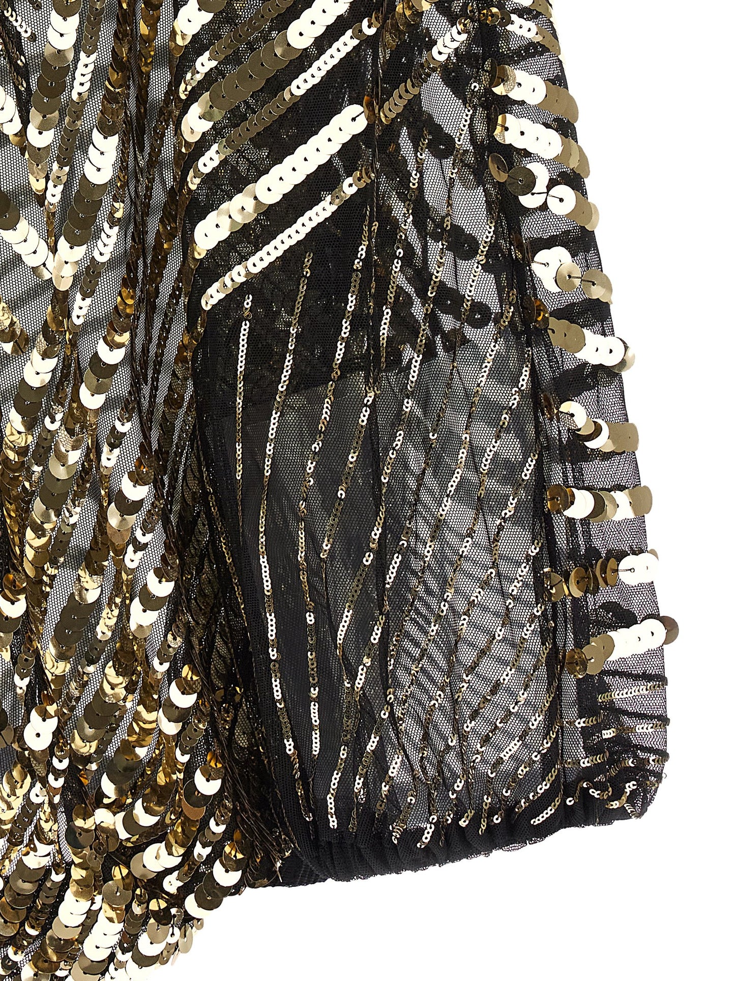 Blouse by Emilio Pucci for women in polyamide sequins black, transparent & patterned presents a discerning silhouette, showcasing a sophisticated and for a truly discerning finish.