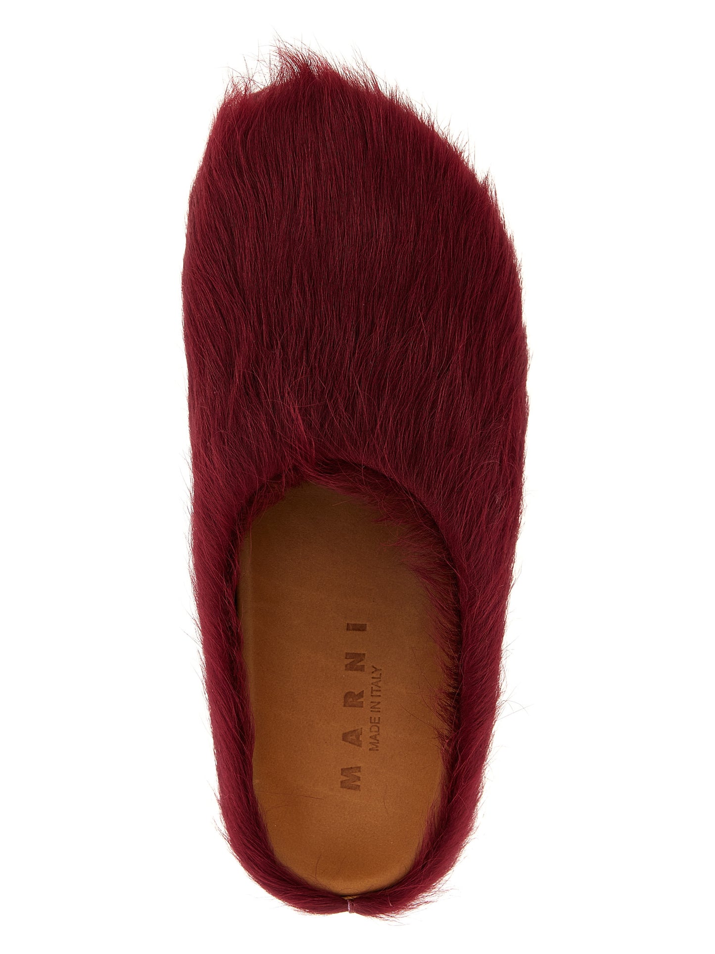 Clogs Flat Shoes by Marni for men in bos taurus calfskin leather bordeaux showcases a enchanting silhouette as part of the Men's Bos Taurus Calfskin Leather Clogs Flat Shoes collection, defined by a enchanting and for a enchanting look.