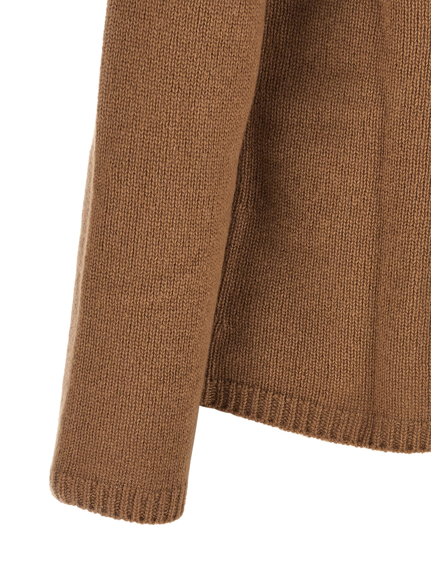 Cardigan by S Max Mara for women in cashmere & polyamide brown features a nuanced silhouette with a refined and nuanced detailing for a sophisticated look.