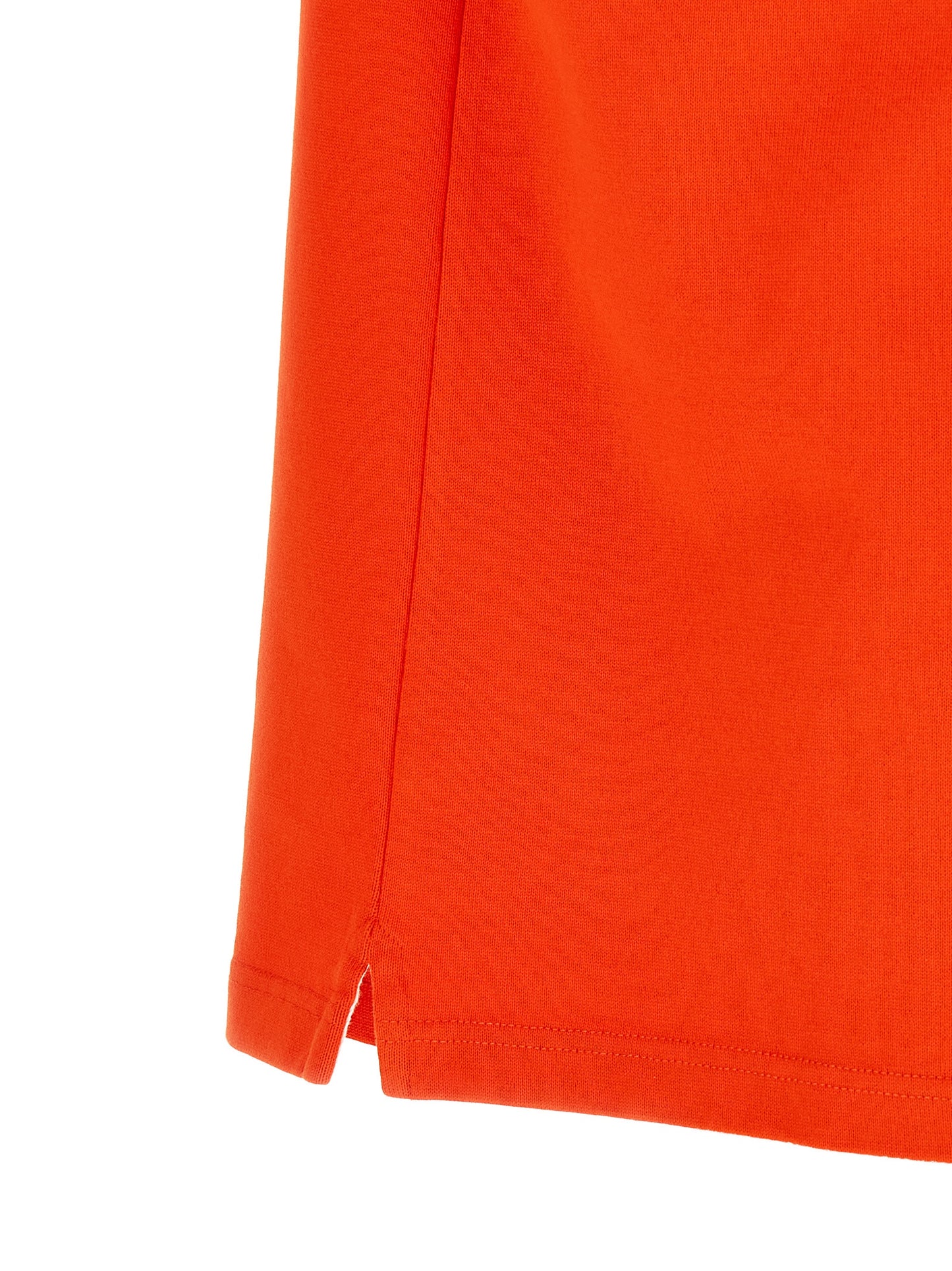 J.W.Anderson Men's Satin Cotton Twill Polo Shirt - Multicolor Red