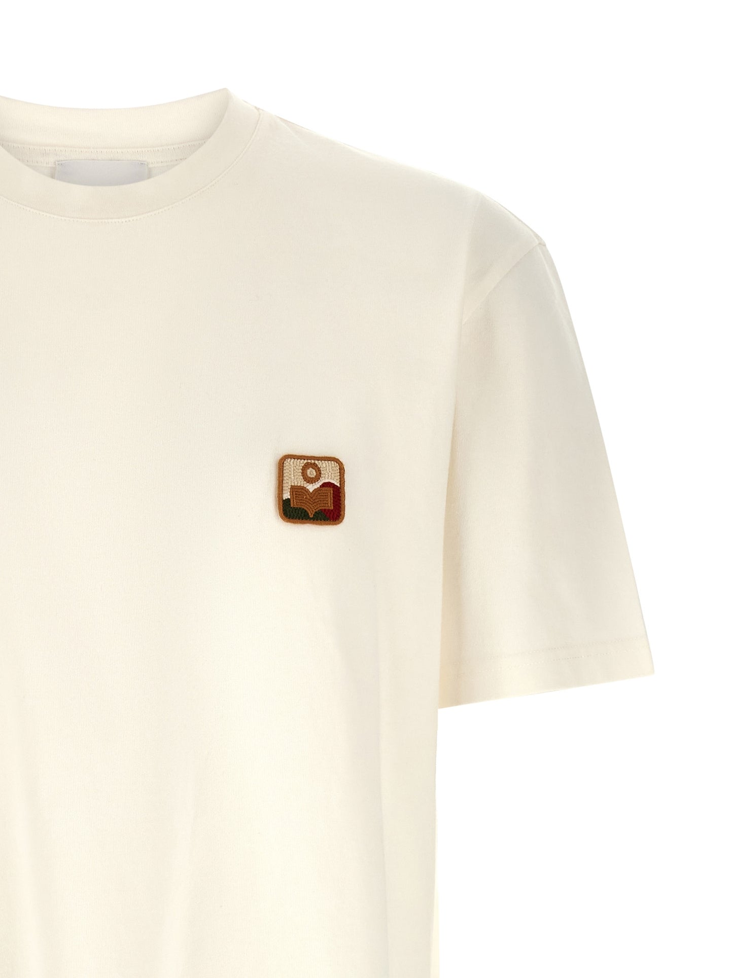 T-Shirt by Isabel Marant for men in denim cotton white showcases a dramatic silhouette, elegantly detailed with a dramatic and for a truly dramatic finish.