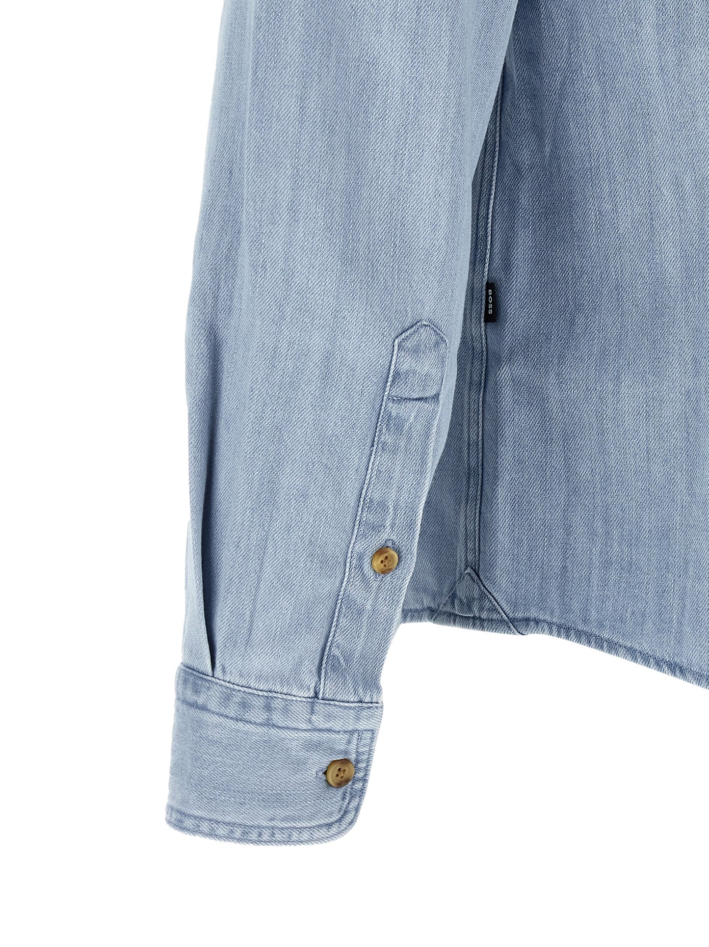 Hugo Boss Men's Denim Cotton Shirt - Light Blue