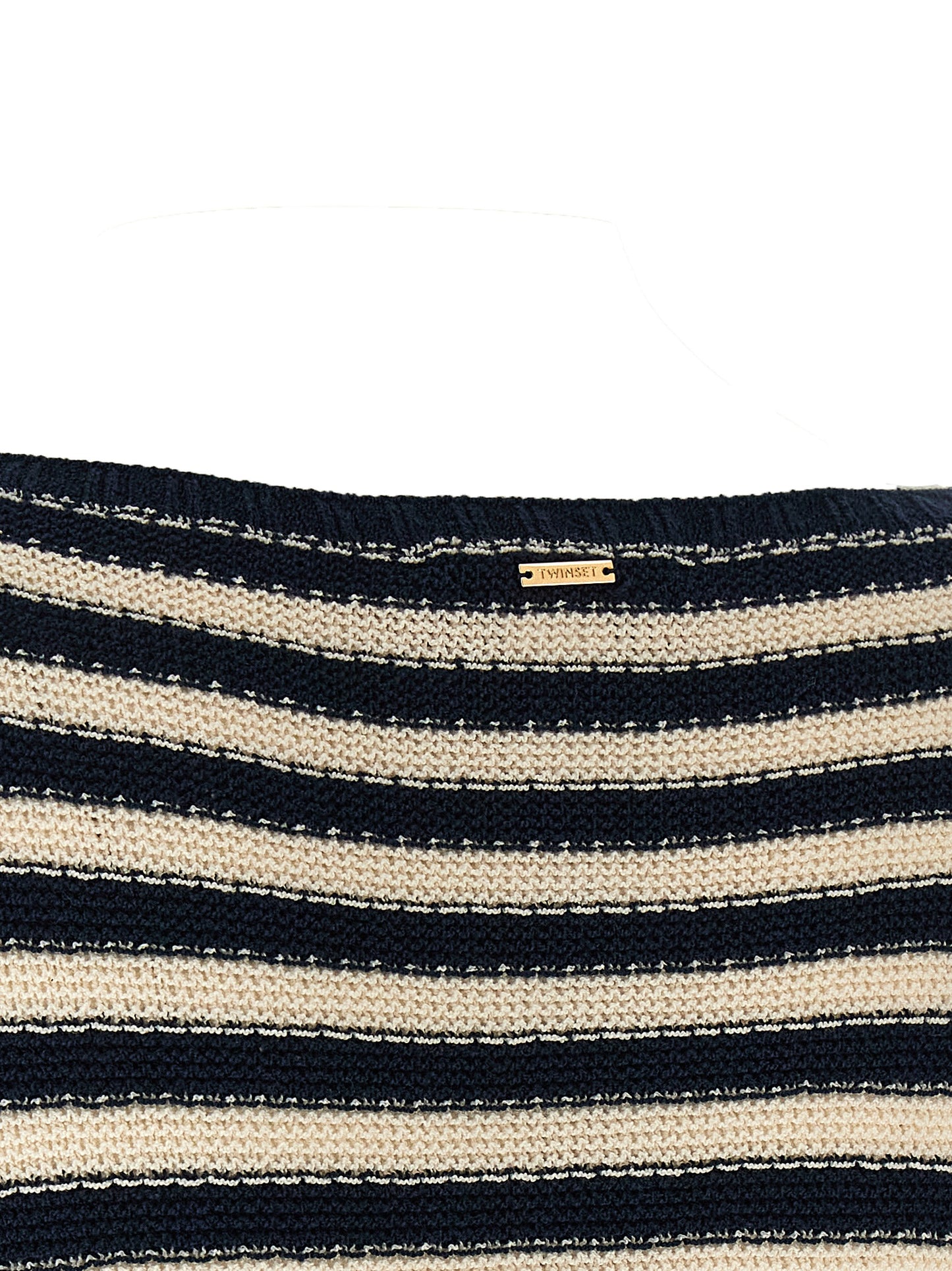 Cardigan by Twinset for women in polyamide cotton multicolor, patterned & striped features an crisp silhouette, showcasing a sophisticated and detail for a truly crisp finish.