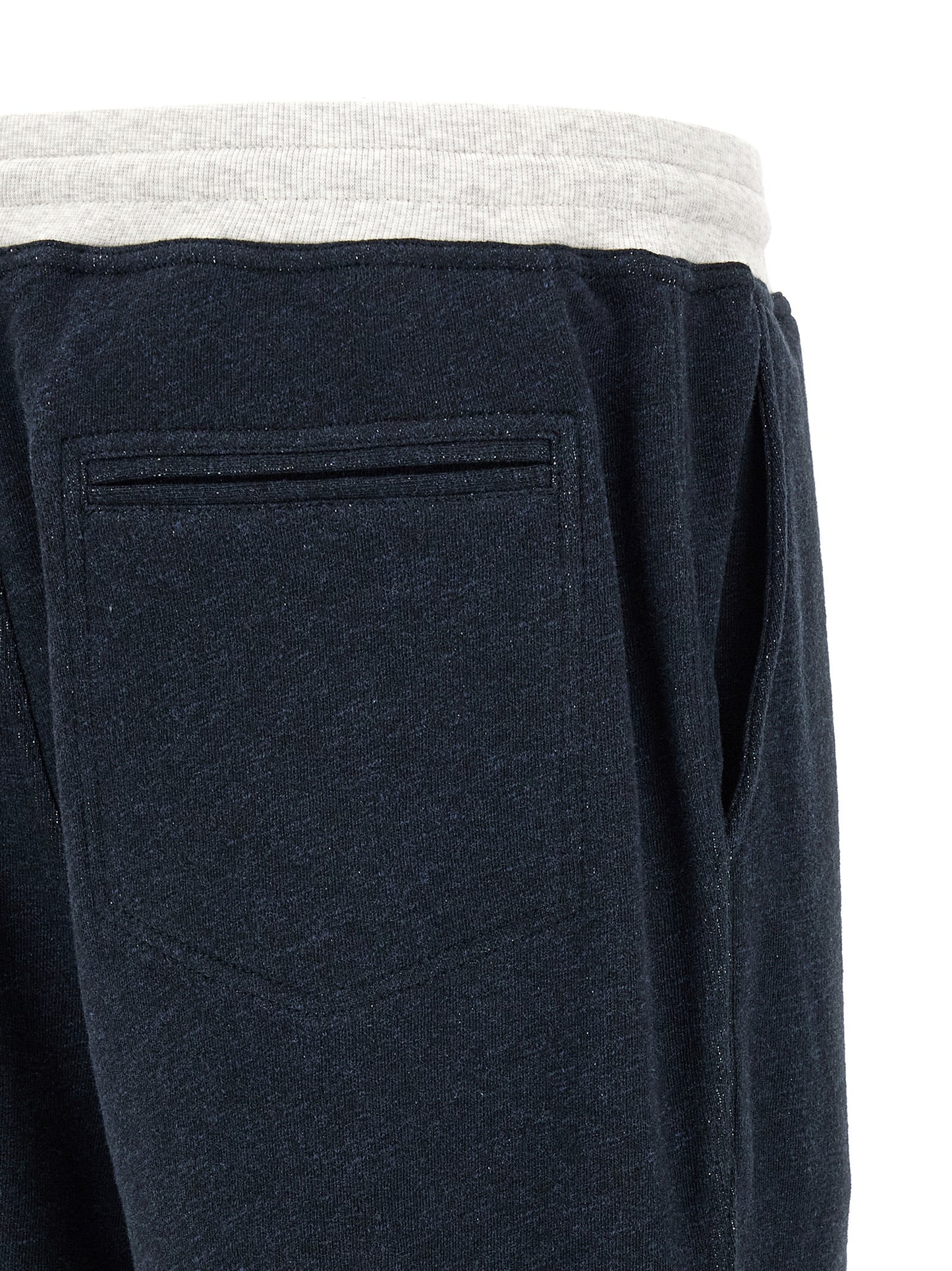 Joggers by Brunello Cucinelli for men in linen & cotton blue presents a refined pantology silhouette, artfully defined by a refined pantology , long, and a sophisticated .