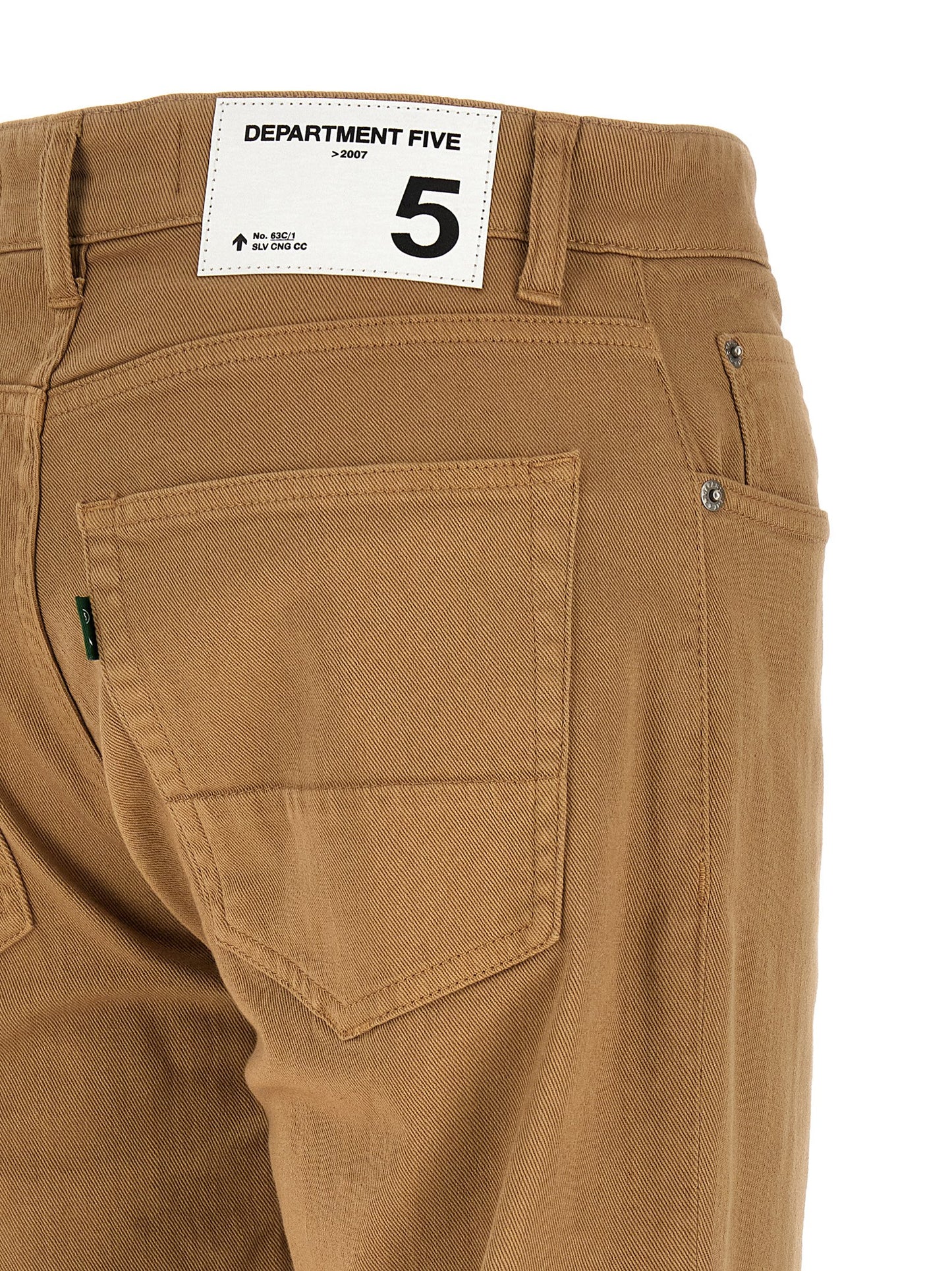 Jeans by Department 5 for men in stretch denim cotton beige presents a refined pantology silhouette, artfully defined by a refined pantology straight-leg, regular-fit & cropped, cropped, and a sophisticated .