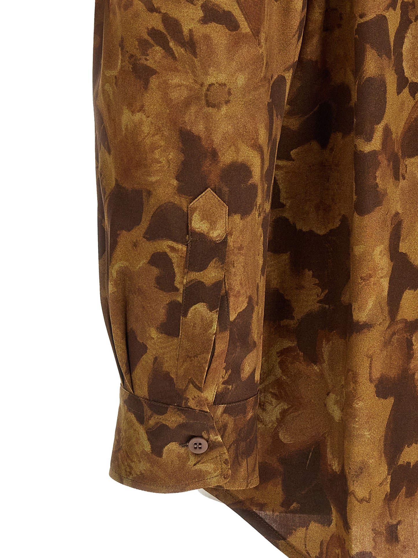 Shirt by Magliano for men in viscose brown & print features an polished silhouette, showcasing a sophisticated and detail for a truly polished finish.