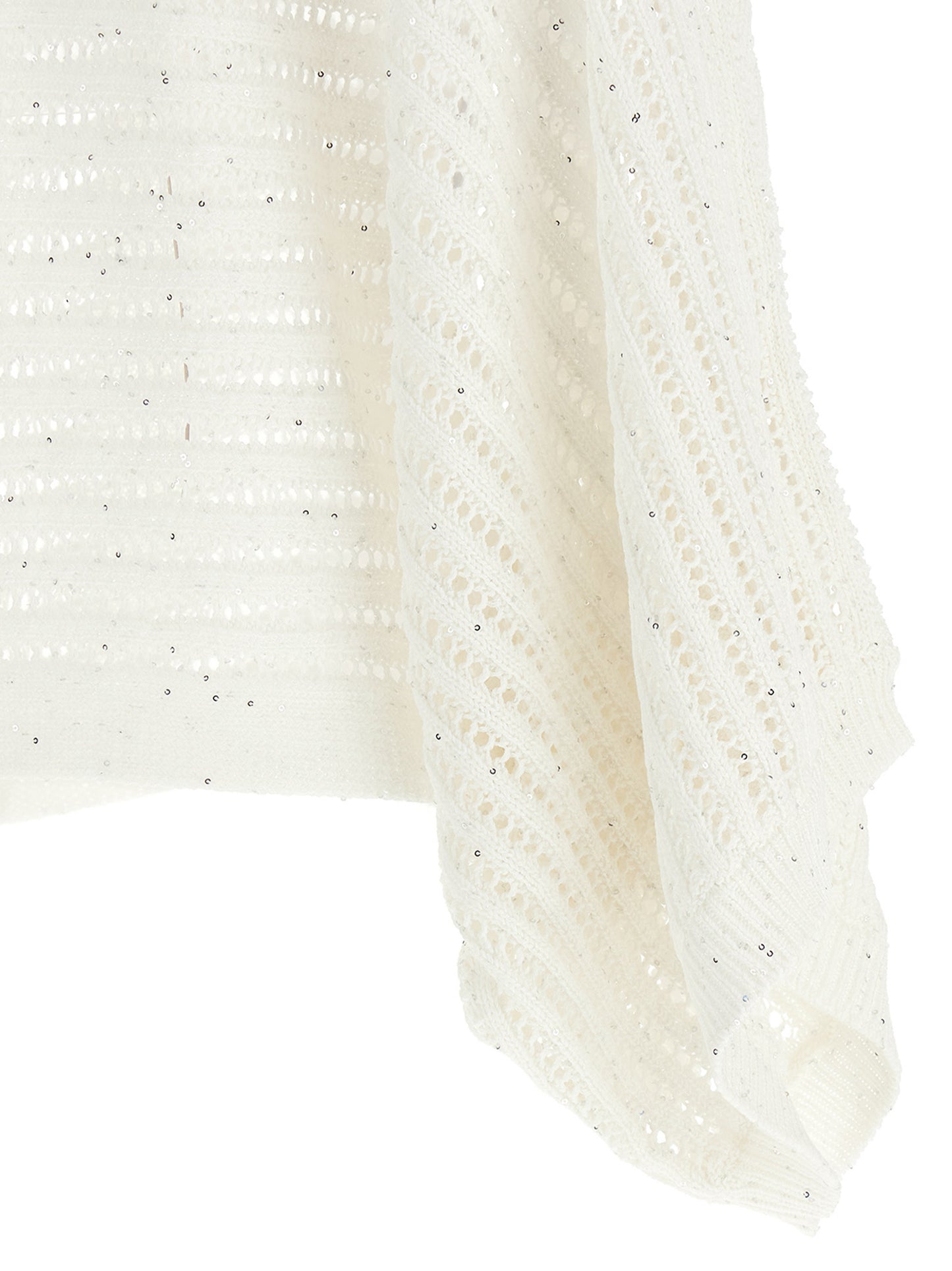 Cardigan by Peserico for women in polyester cotton & sequins white features an crisp silhouette, showcasing a sophisticated and detail for a truly crisp finish.