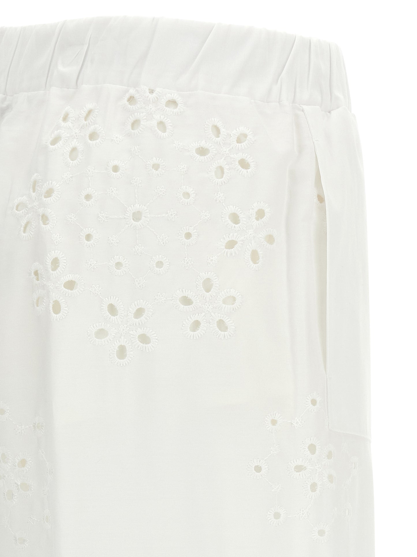 Casual Pants by Herno for women in cotton polyester white & patterned presents a refined pantology silhouette, artfully defined by a refined pantology straight-leg & wide, long, and a sophisticated .