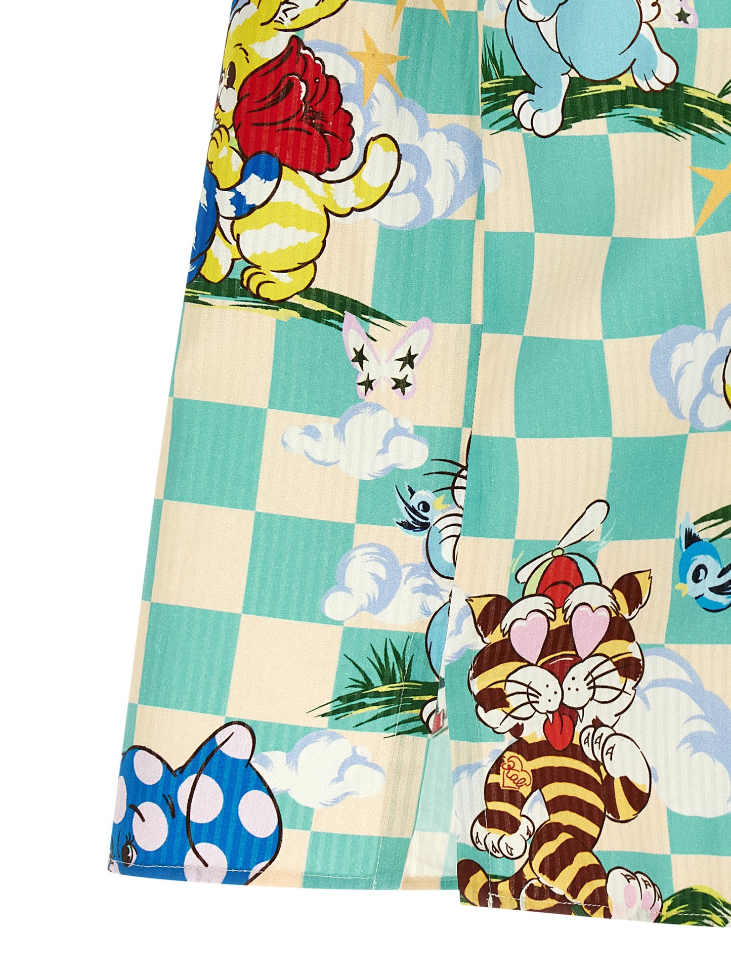 Shirt by Kenzo for men in cotton multicolor, pearl & patterned, featuring a nuanced and nuanced for a sophisticated finish.