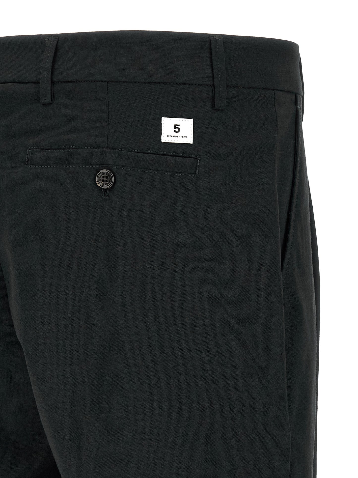 Casual Pants by Department 5 for men in stretch polyester & viscose black & signature presents a refined pantology silhouette, artfully defined by a refined pantology wide, long, and a sophisticated .