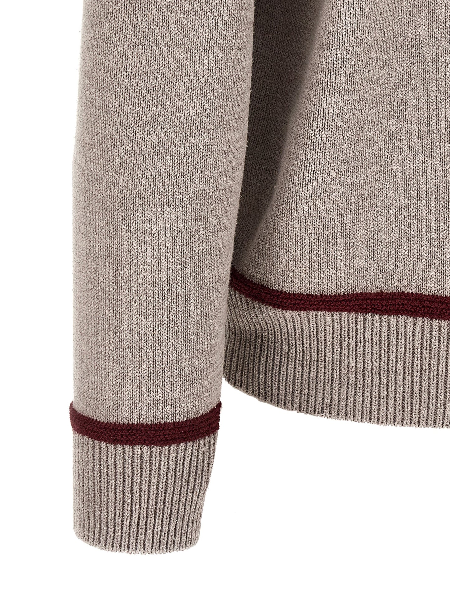 Cardigan by Junya Watanabe for men in nylon cotton silk wool gray & jacquard features a nuanced silhouette with a refined and nuanced detailing for a sophisticated look.