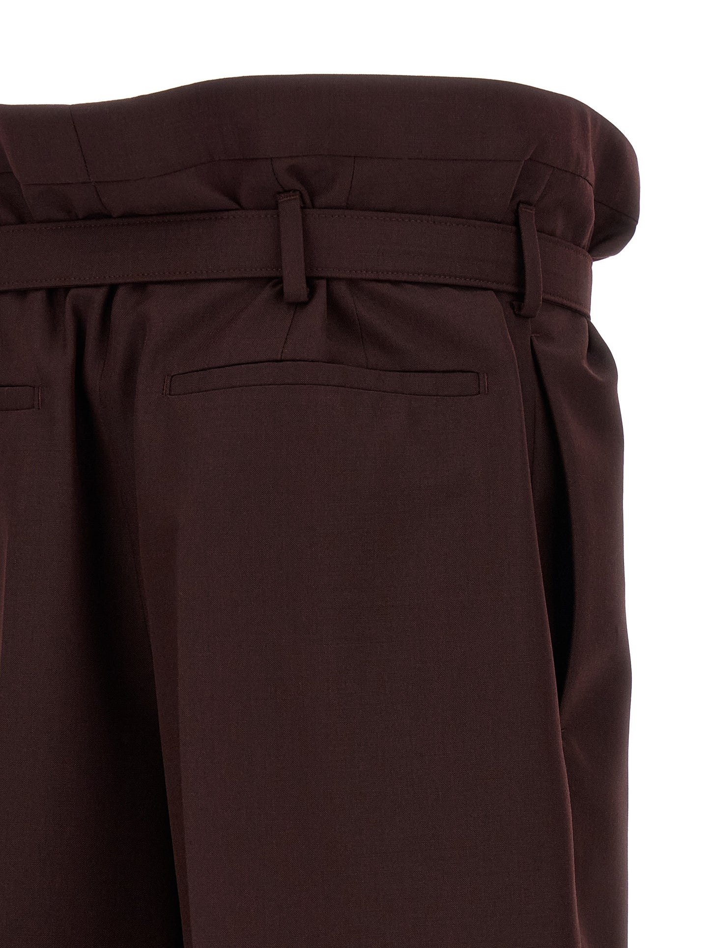 Trousers by Saint Laurent for men in mohair wool purple features a artisanal silhouette, showcasing a sophisticated with a long and for a artisanal finish.