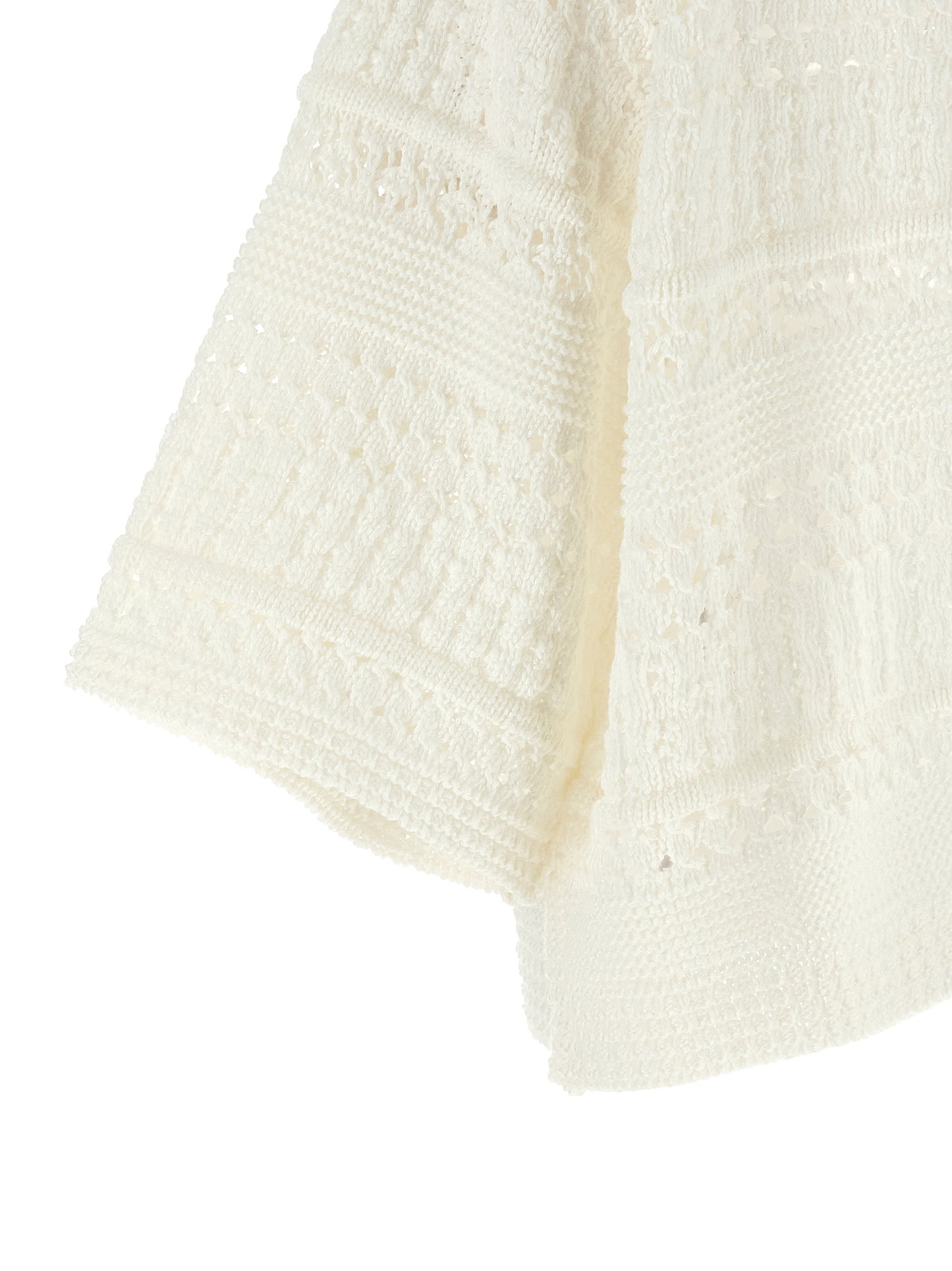 Cardigan by Max Mara for women in cotton white presents a textural silhouette, artfully finished with a textural and for a sophisticated, textural look.