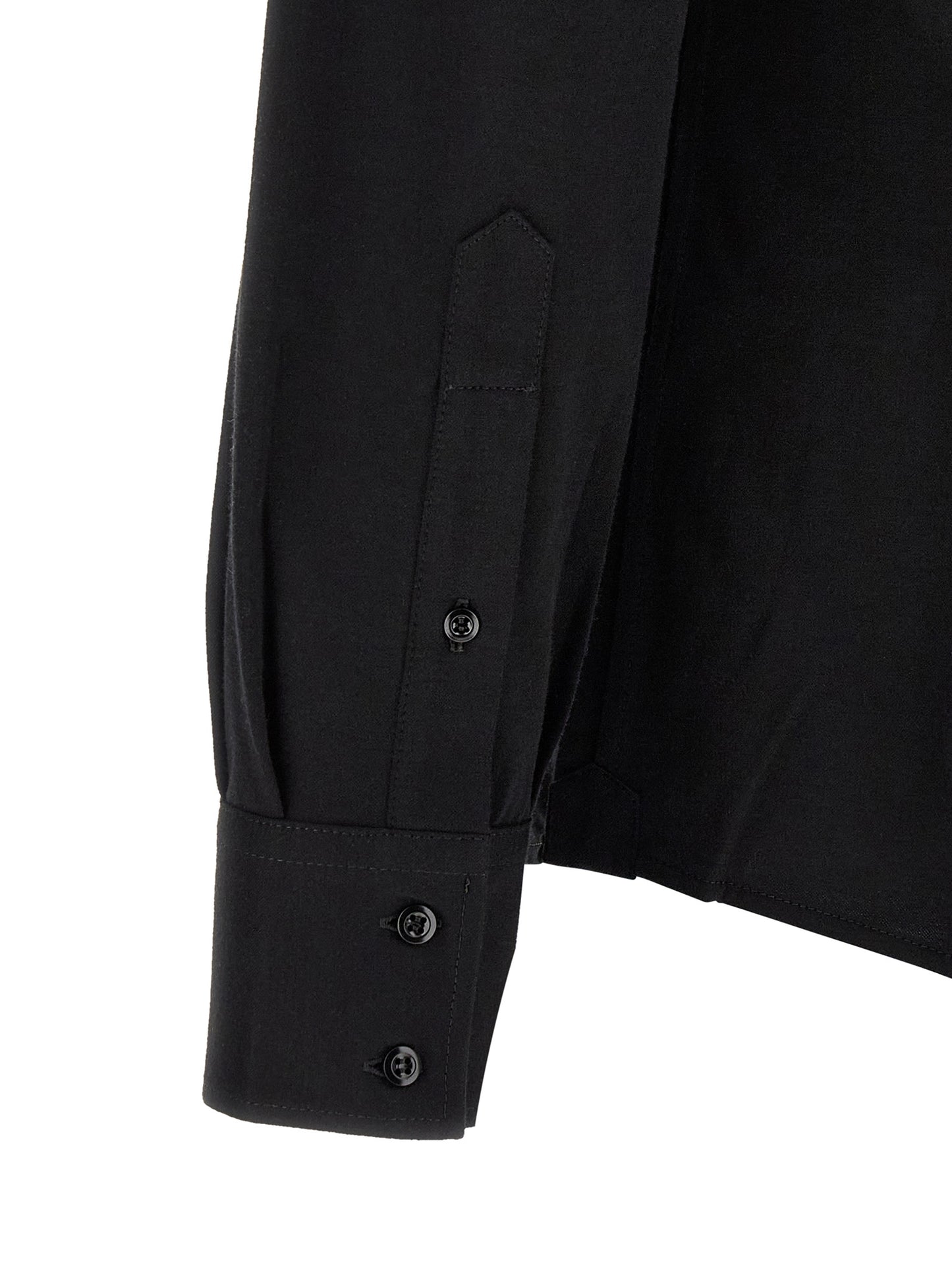 Shirt by Brunello Cucinelli for men in cotton black showcases a sleek silhouette, elegantly detailed with a sleek and for a sleek finish.