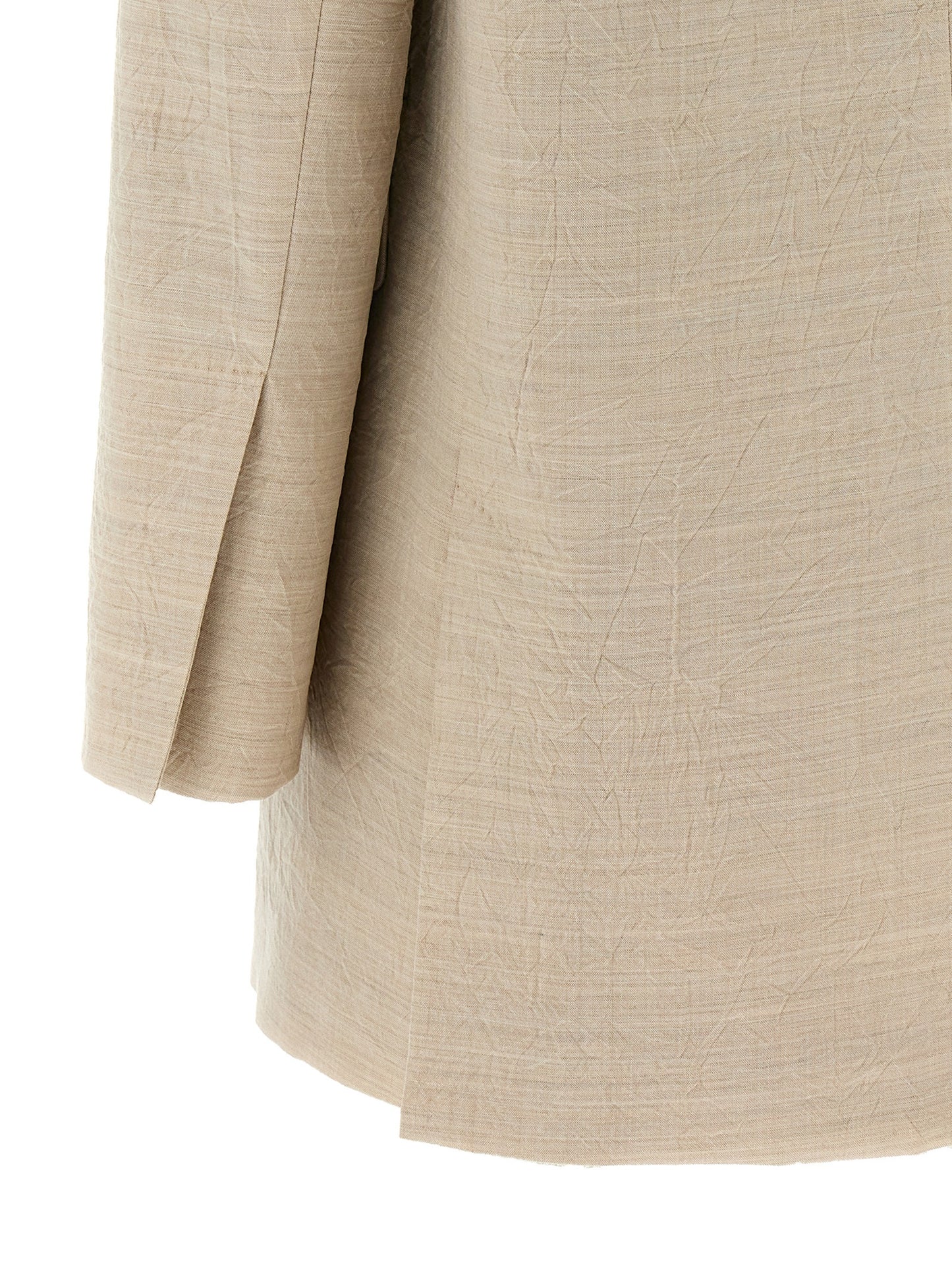This Blazer by Max Mara for women in virgin wool beige presents a tailored silhouette, meticulously tailored with a tailored and distinctive for a tailored finish.