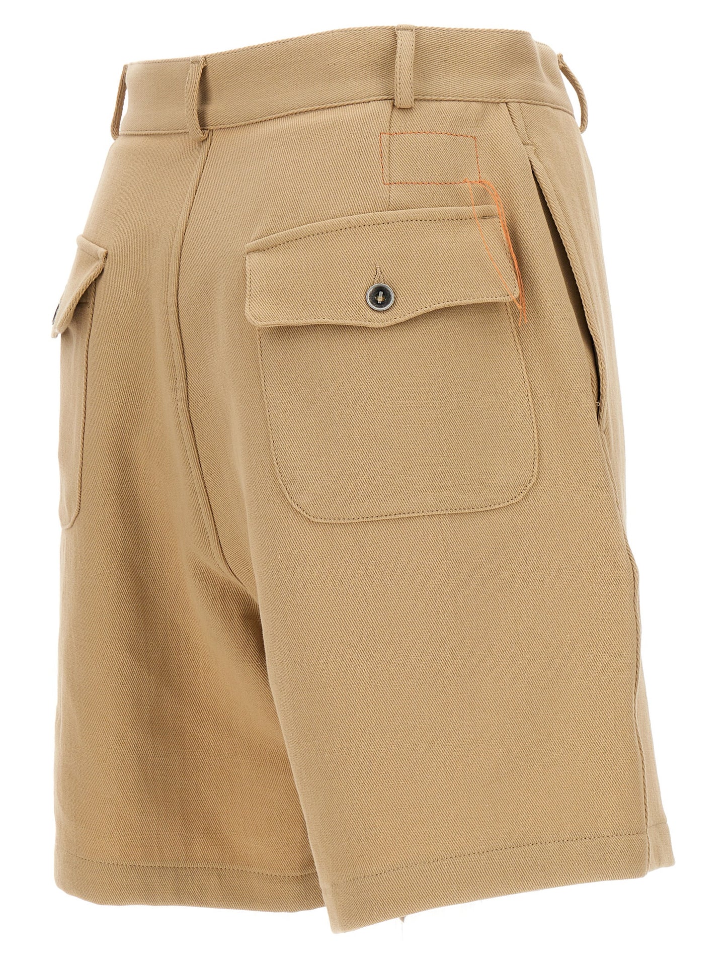 Fortela Women's Cotton Bermuda Shorts - Beige
