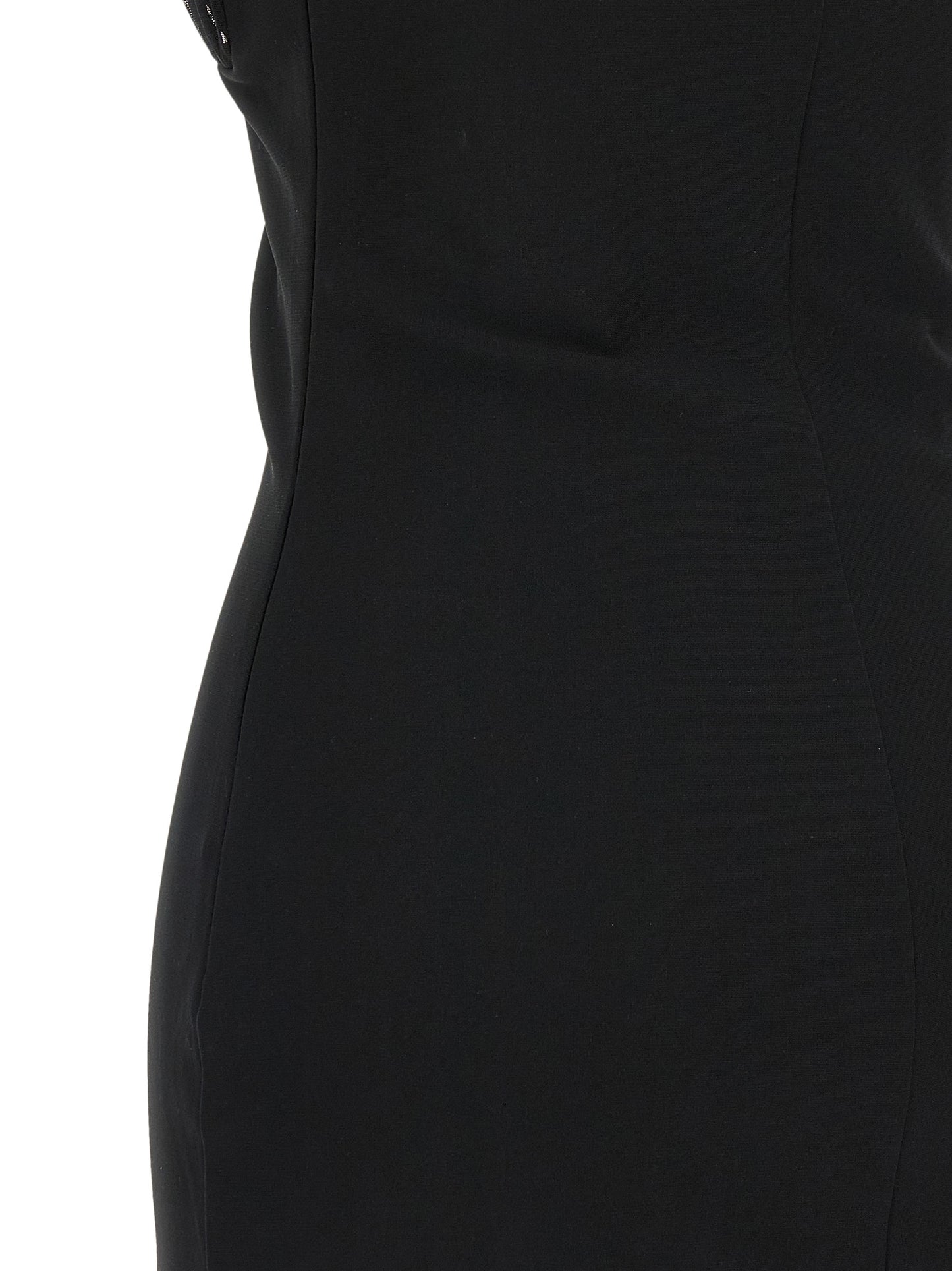 Dress by Nensi Dojaka for women in polyamide viscose & tulle black & transparent showcases a striking silhouette, elegantly detailed with a , refined , and a striking short mini for a striking finish.