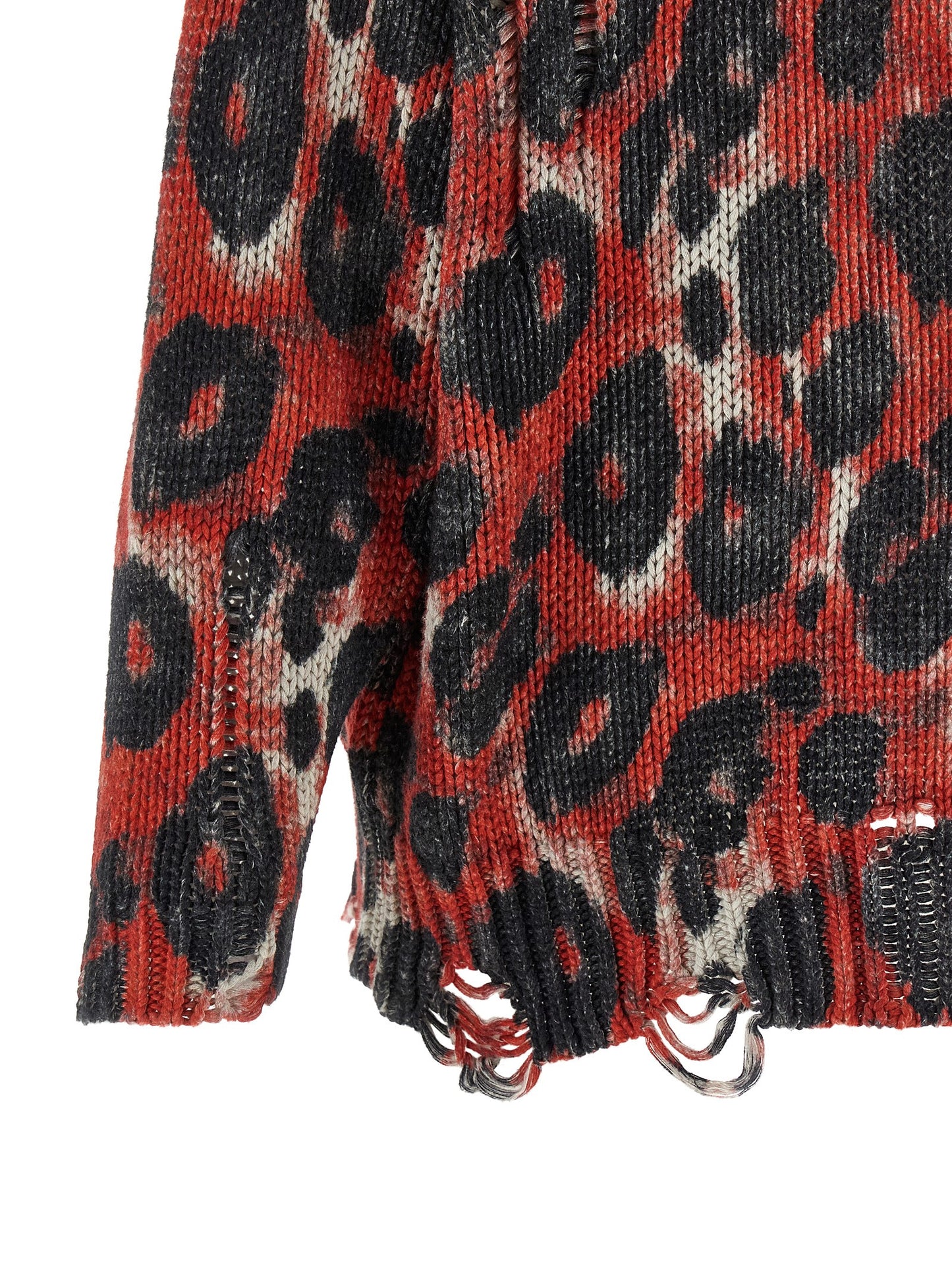 Cardigan by R13 for women in cotton animal, multicolor, red, patterned & print features an crisp silhouette, showcasing a sophisticated and detail for a truly crisp finish.