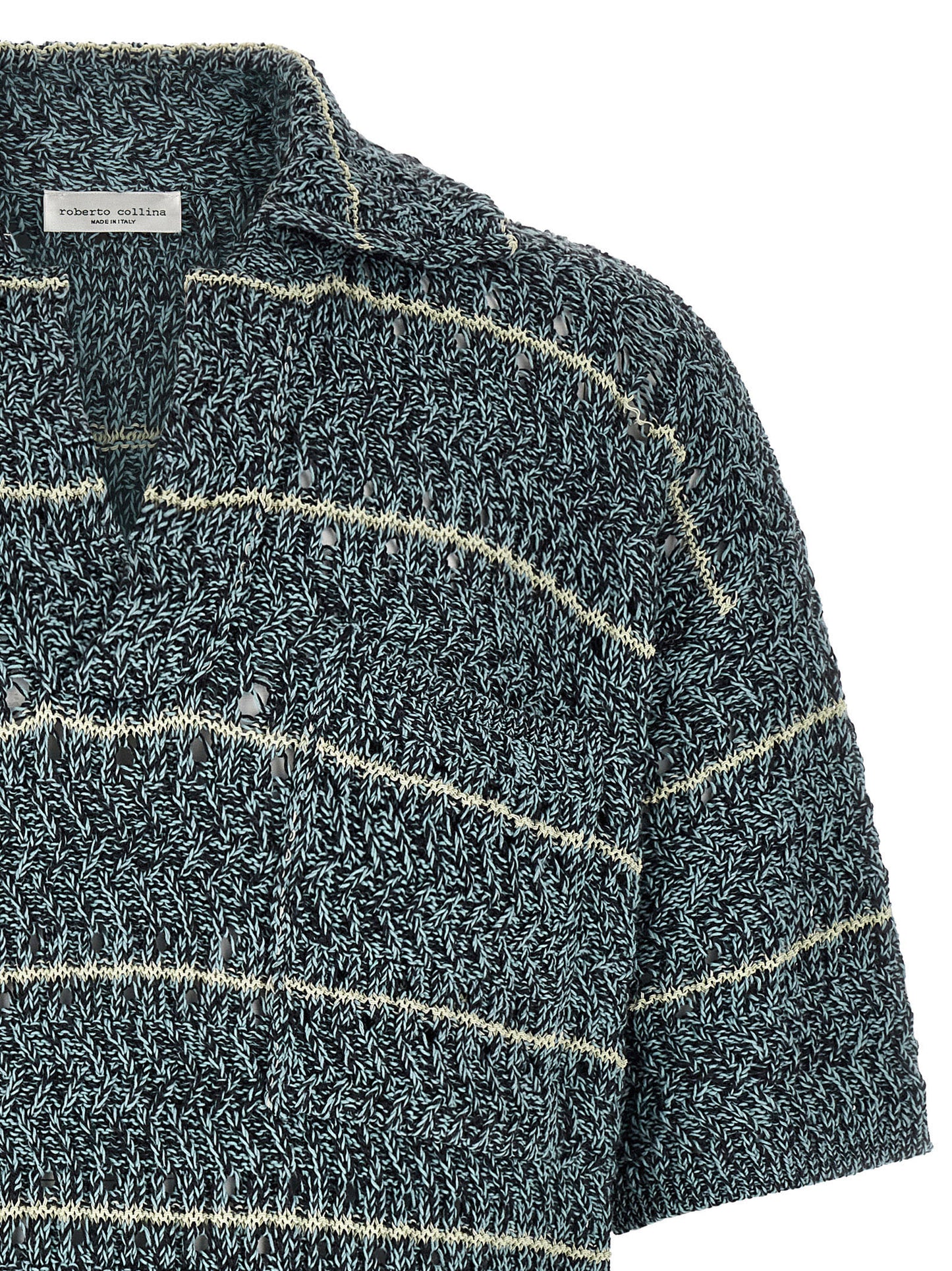 This Polo Shirt by Roberto Collina for men in polyamide cotton mesh multicolor presents a flawless silhouette, showcasing flawless detailing and a refined for a truly flawless aesthetic.