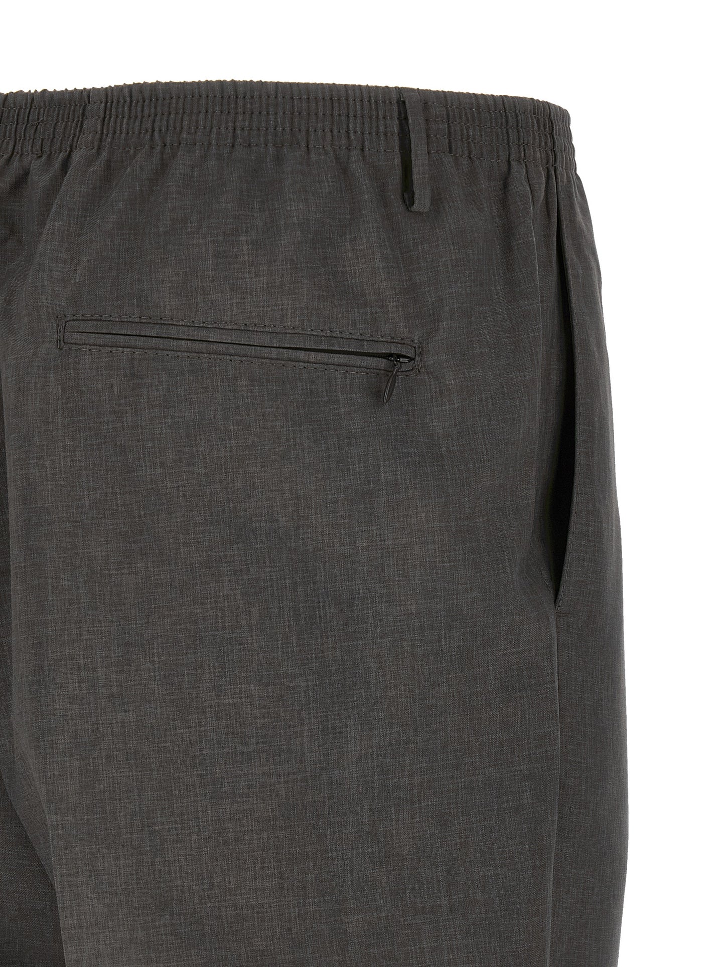 Casual Pants by CELLAR DOOR for men in polyester gray features a refined silhouette with a refined straight-leg, defined by a and a refined long for a refined finish.