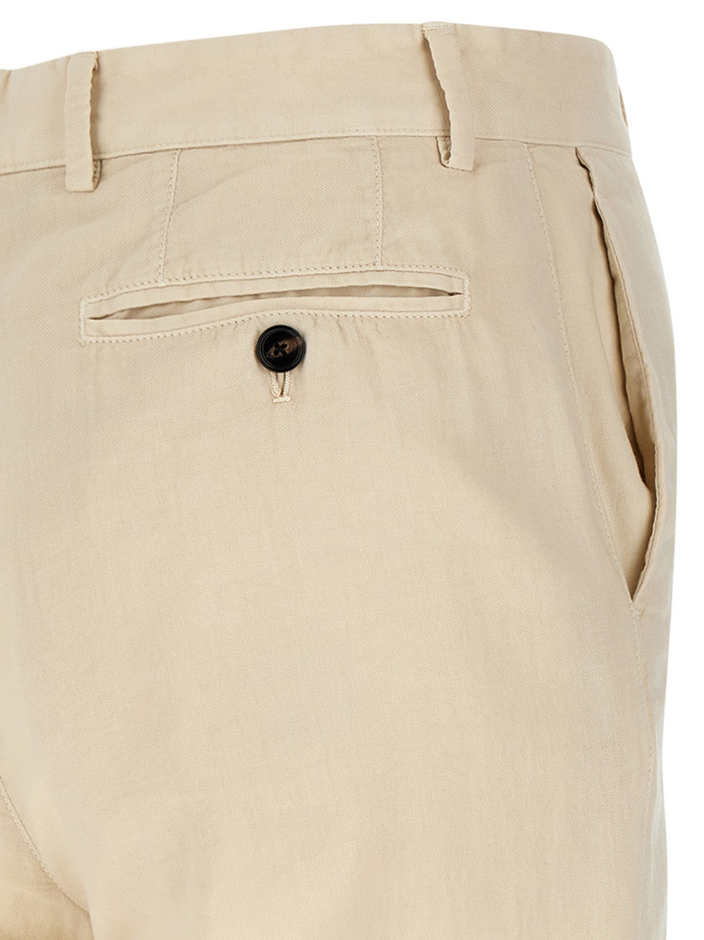 Trousers by CELLAR DOOR for men in cotton beige features an on trend silhouette, showcasing a sophisticated straight-leg, regular-fit & wide with a long and for an on trend finish.