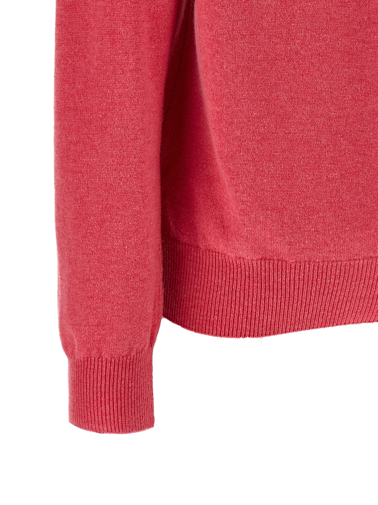 Cardigan by Comme Des Garçons Play for women in wool multicolor, pink & red showcases a captivating silhouette, artfully detailed with a captivating and for a truly sophisticated captivating look.