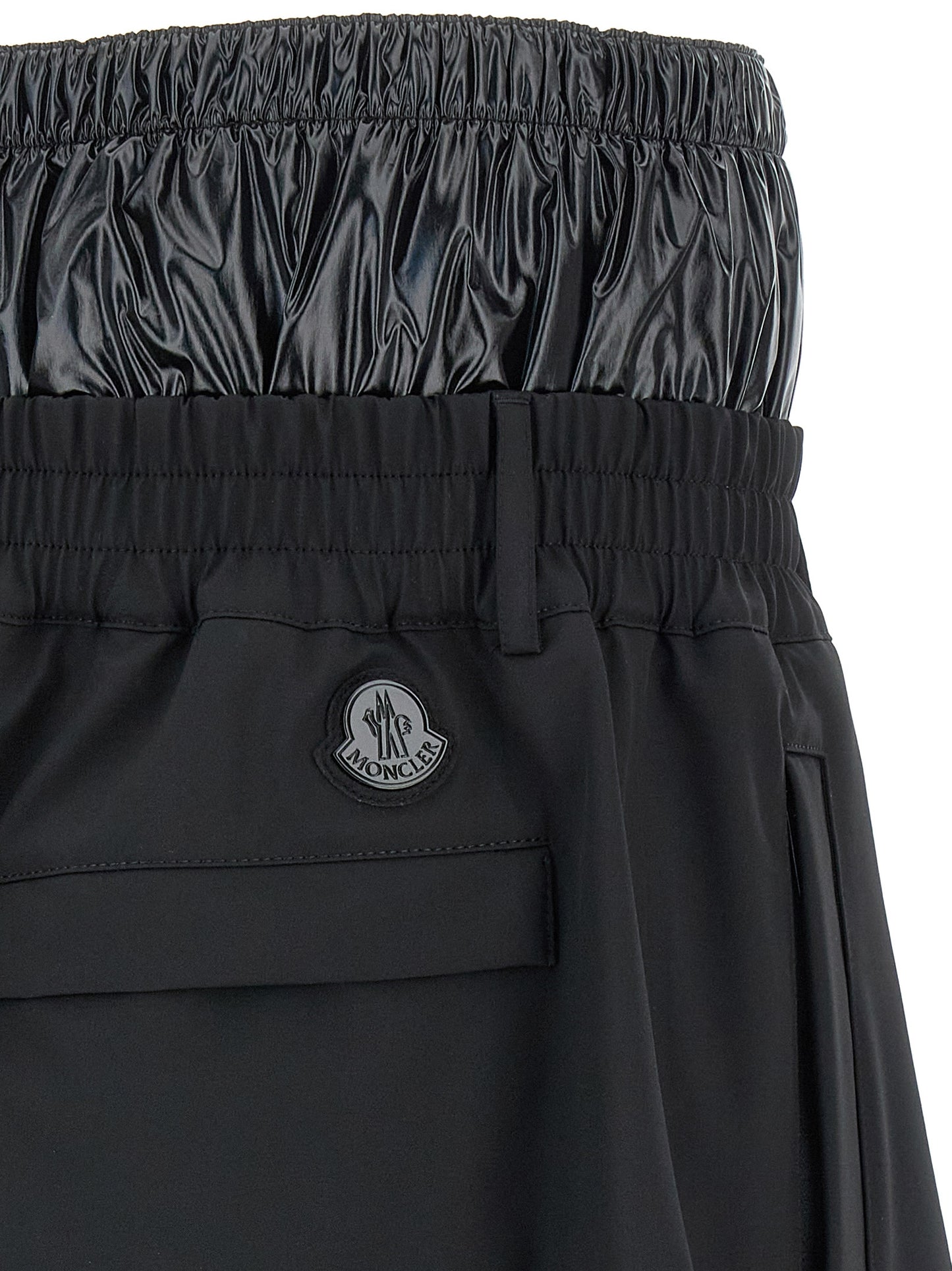 Bermuda Shorts by MONCLER GENIUS for men in nylon black & print features a eye catching and short with a eye catching .