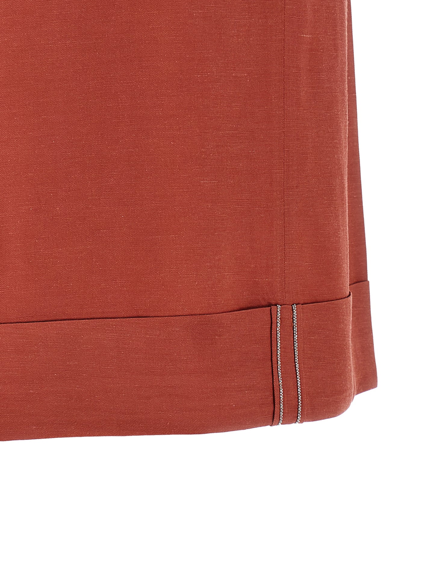 Bermuda Shorts by Peserico for women in linen & viscose multicolor & red features a eye catching wide and short with a eye catching .