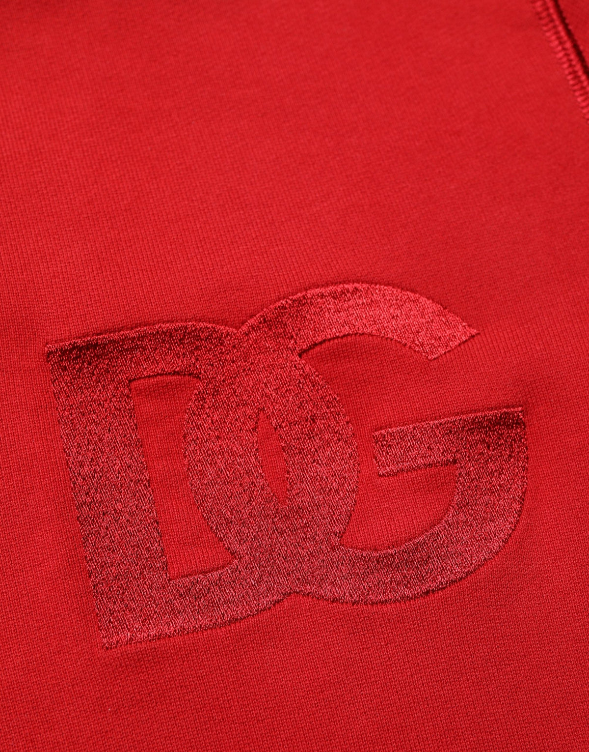 Dolce & Gabbana Men's Regular Fit Cotton Sweatshirt Hoodie - Red