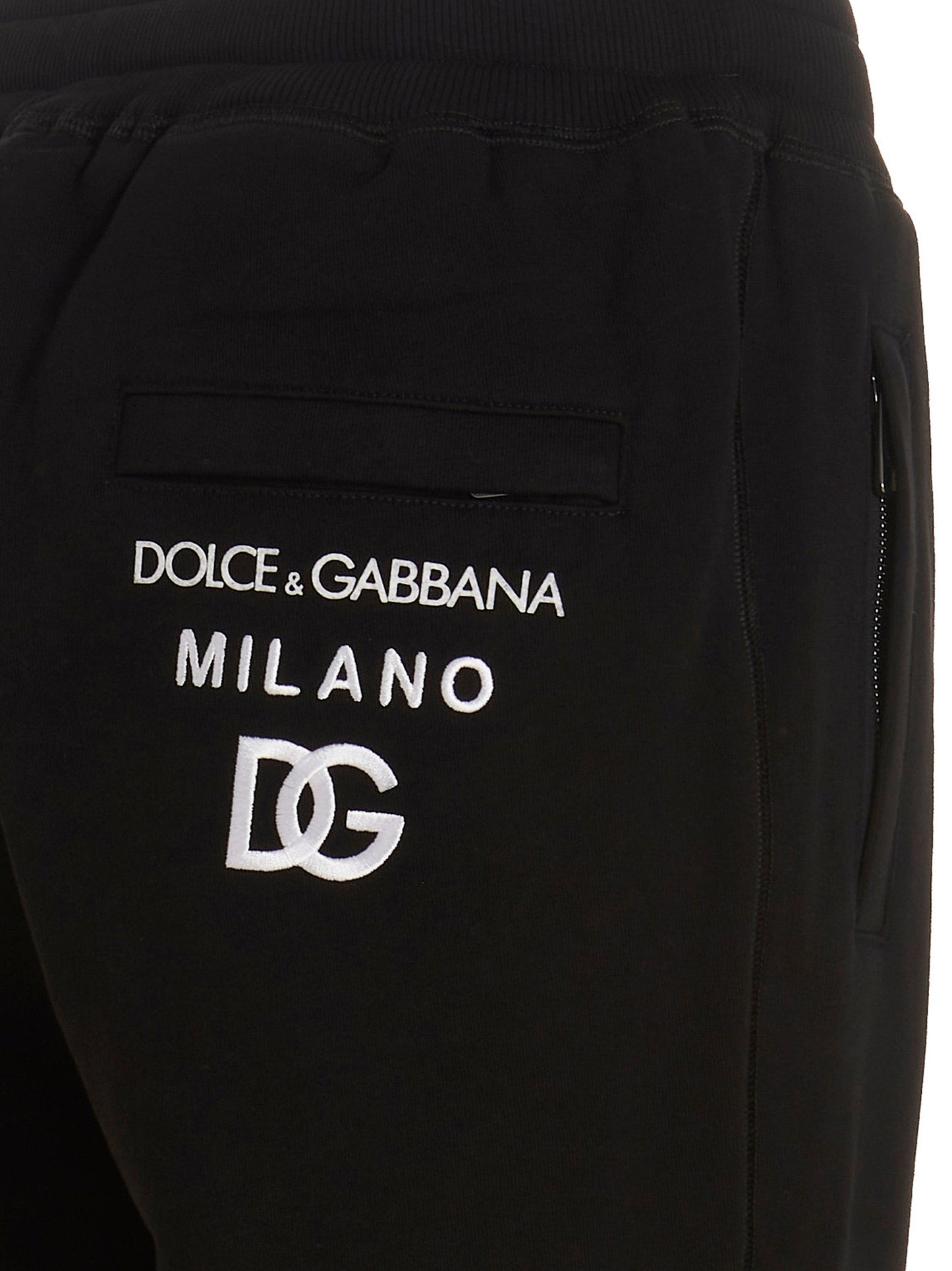 Joggers by Dolce & Gabbana for men in black presents a refined pantology silhouette, artfully defined by a refined pantology , long, and a sophisticated .