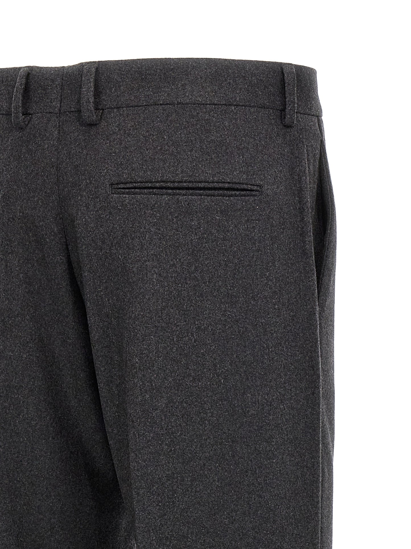 Casual Pants by Fendi for men in cashmere gray features an sophisticated and straight-leg with a precise long, creating a sophisticated and sophisticated silhouette.
