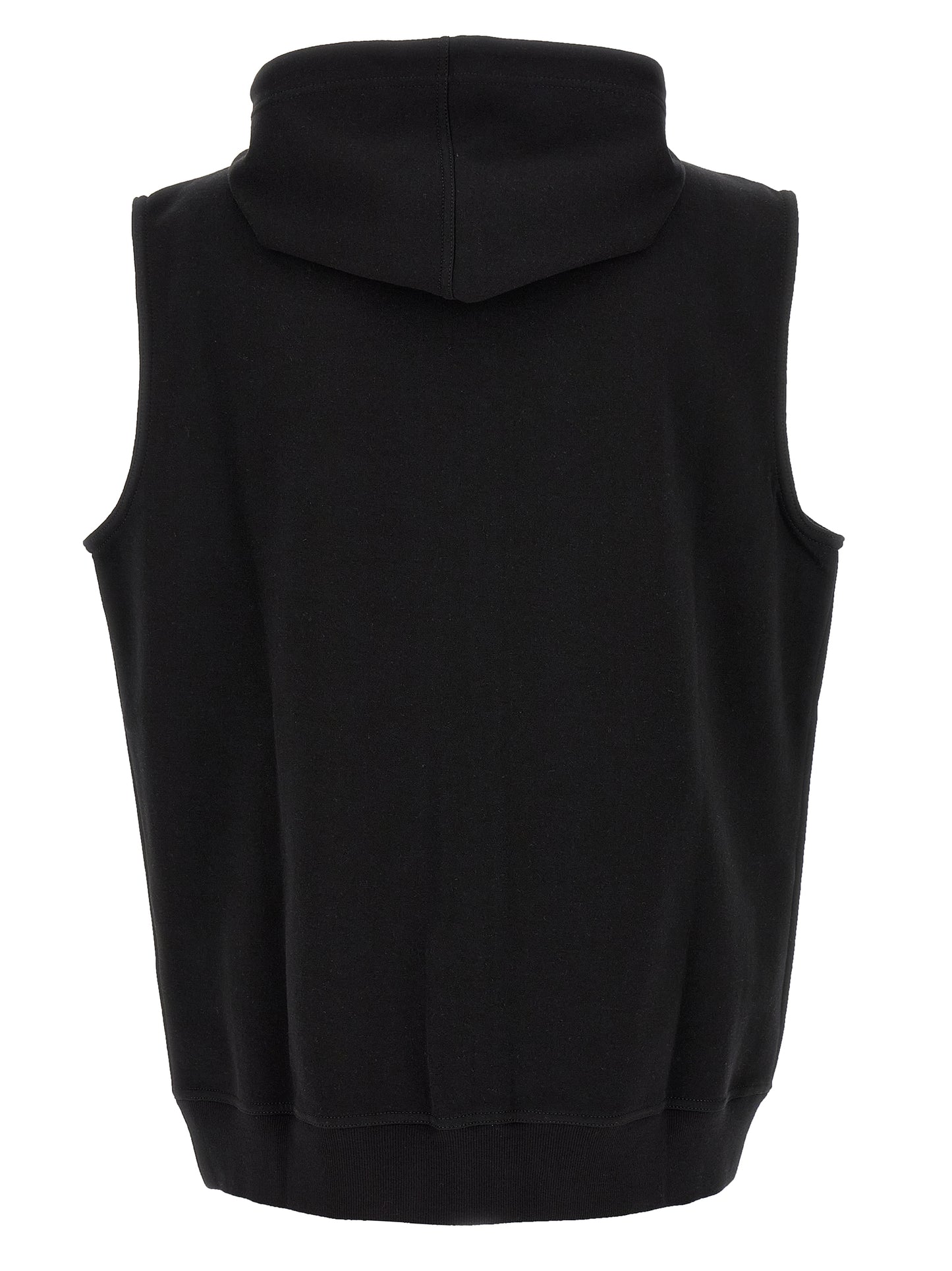 Hooded Vest by Brunello Cucinelli for men in silk polyamide cotton & cashmere black features a stylish silhouette, showcasing distinct hooded and a refined for a truly stylish finish.