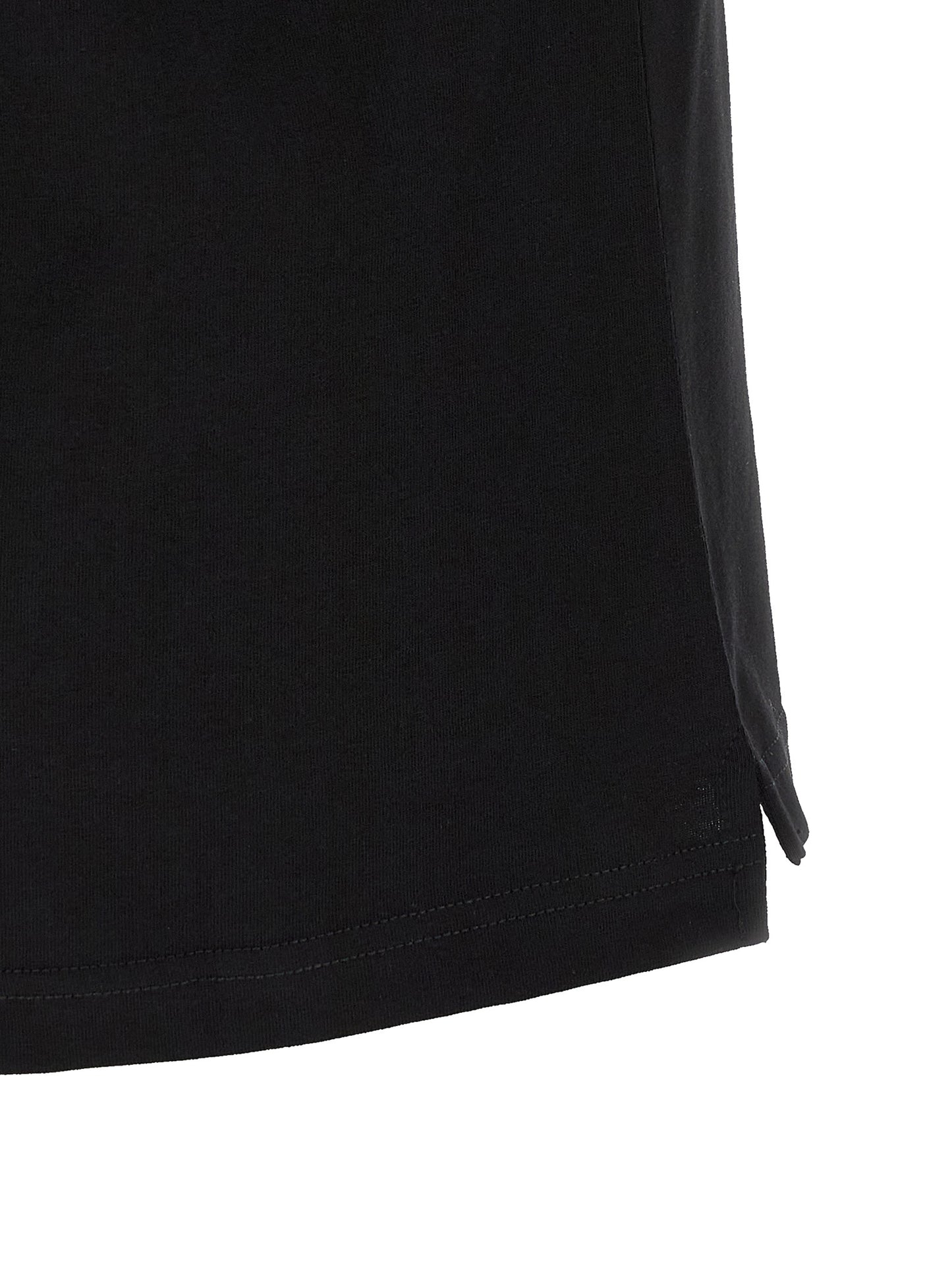 T-Shirt by Diesel for men in cotton black showcases a dramatic silhouette, elegantly detailed with a dramatic crew neckline and for a truly dramatic finish.