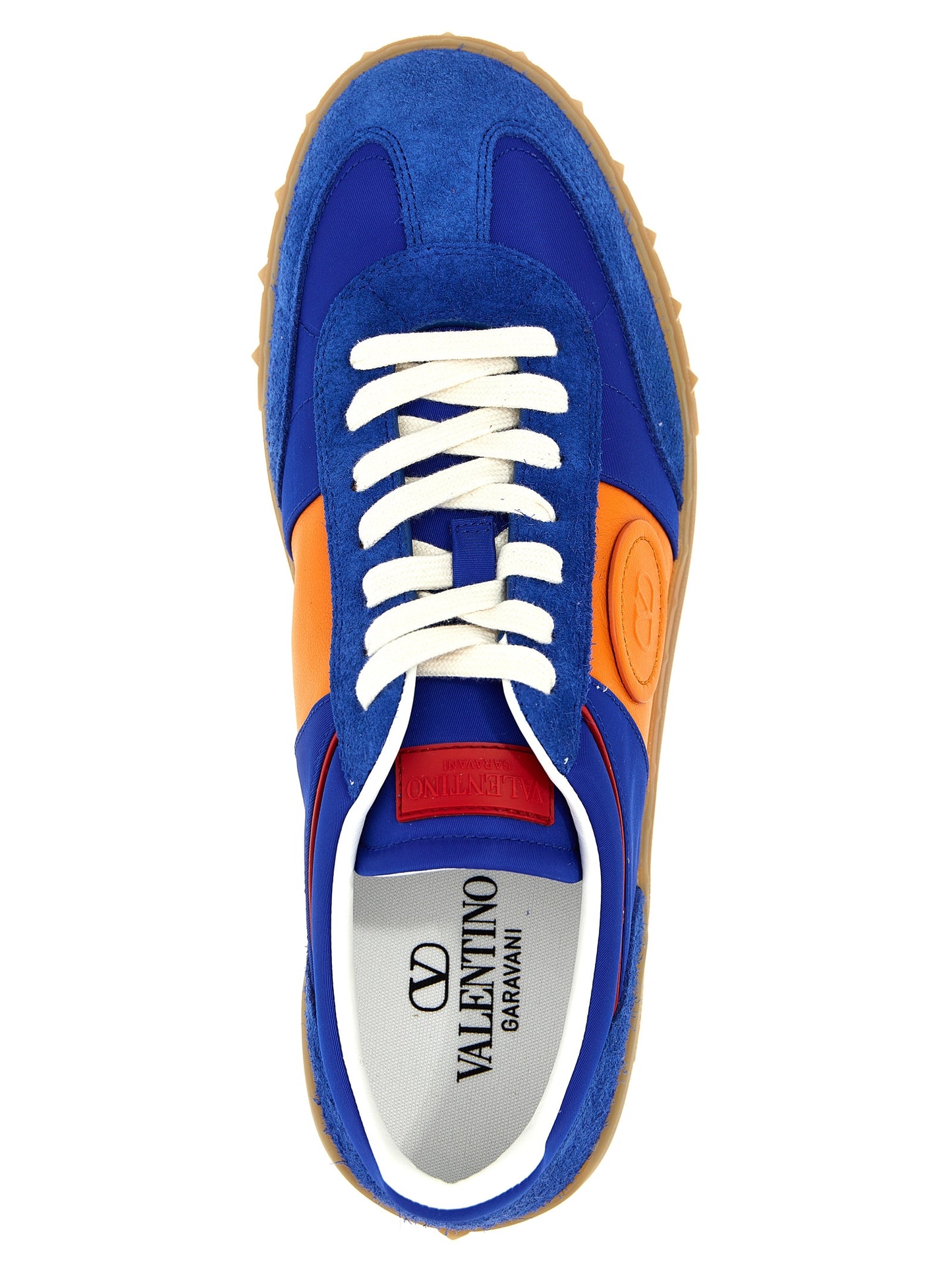 Sneakers by Valentino Garavani for men in bos taurus calfskin leather blue & signature features a chic design, perfectly showcasing the chic low-top style of this V Logo Men's Low Top Bos Taurus Calfskin Leather Sneakers.