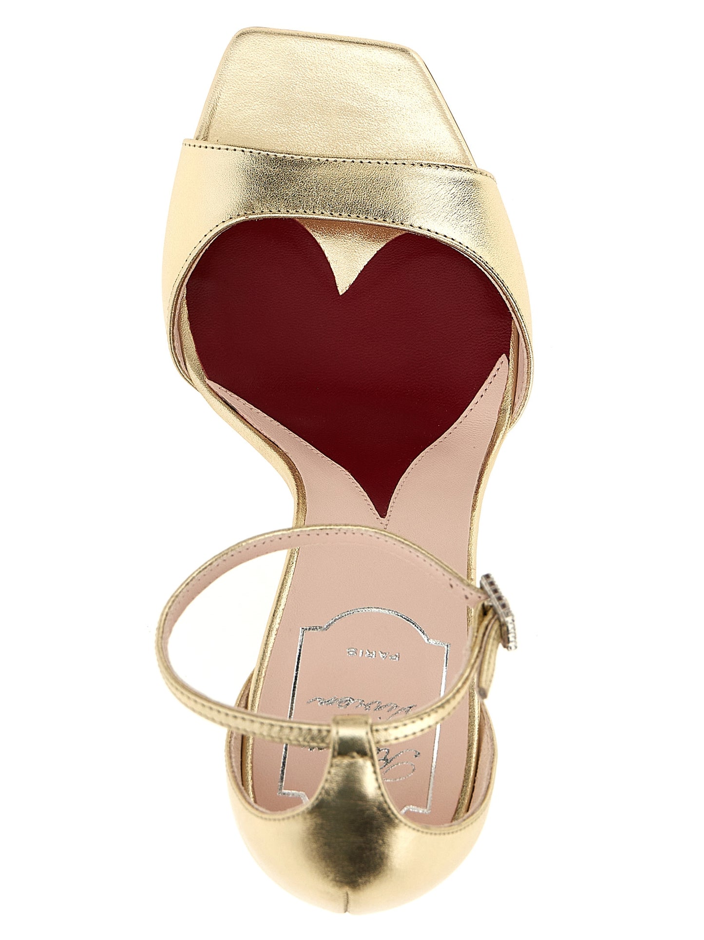 Stiletto Ankle Strap Sandals by Roger Vivier for women in calfskin leather & rhinestone gold features an statuesque Marlene Women's Calfskin Leather & Rhinestone Stiletto Ankle Strap Sandals silhouette with a refined stiletto and elegant .
