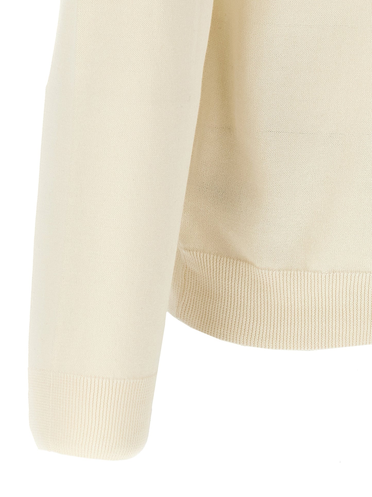 Cardigan by ZANONE for men in cotton white features an crisp silhouette, showcasing a sophisticated round crew neckline and detail for a truly crisp finish.