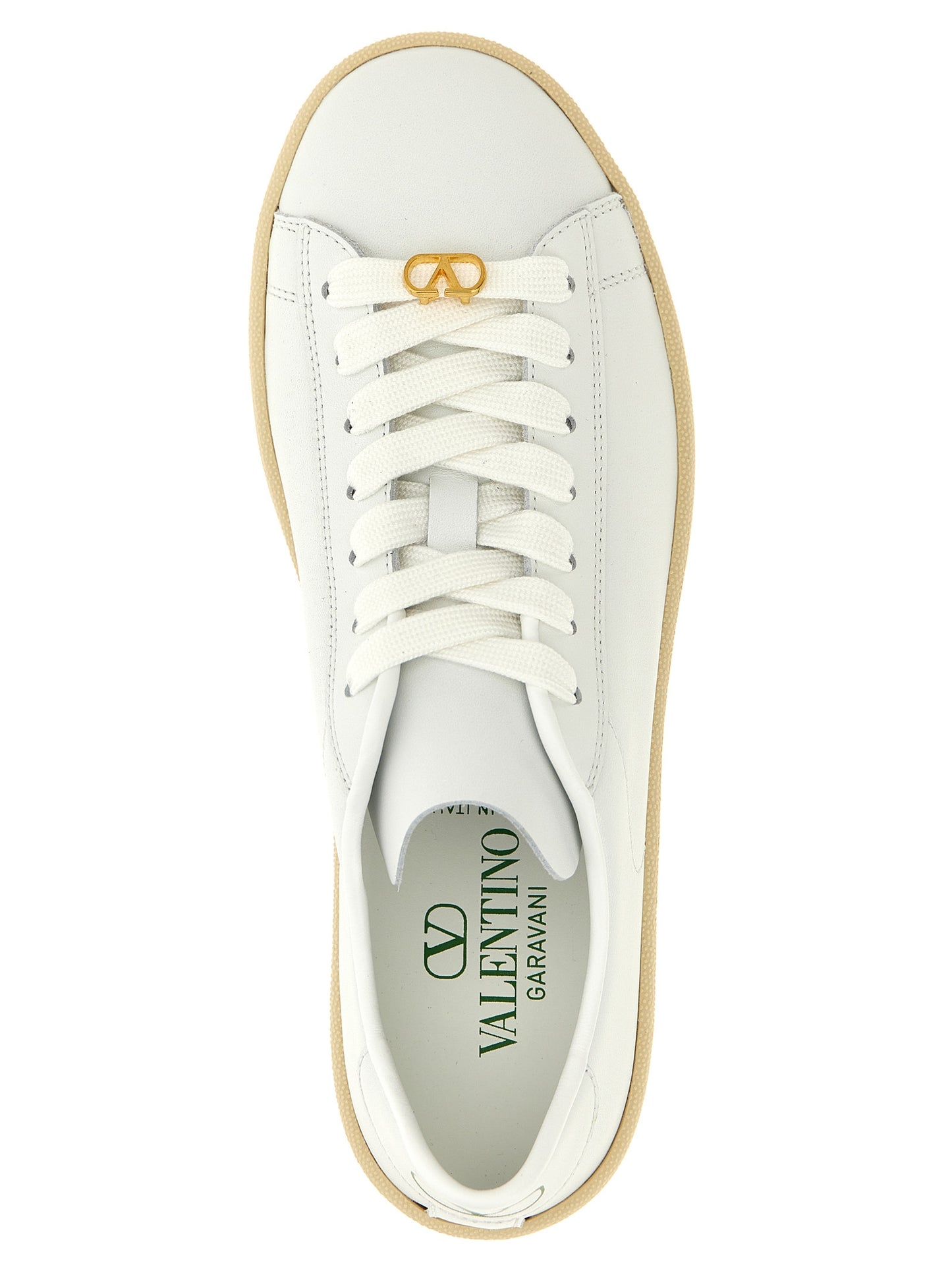 Sneakers by Valentino Garavani for women in calfskin leather white & signature features an versatile design from the V Logo Women's Low Top Calfskin Leather Sneakers collection, highlighting a versatile low-top style for a premium, high-fashion look.