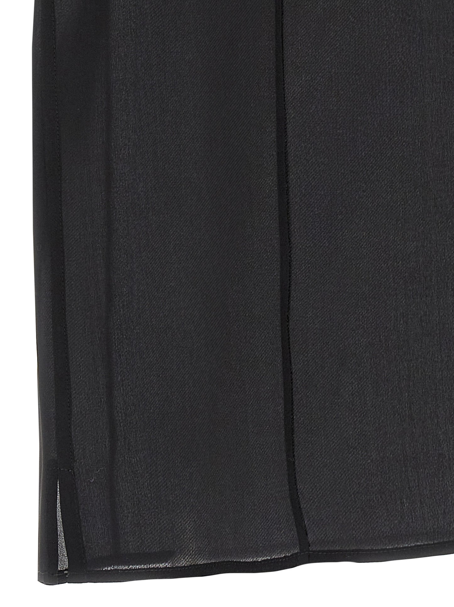 Blouse by Khaite for women in silk black & transparent presents a discerning silhouette, showcasing a sophisticated and for a truly discerning finish.