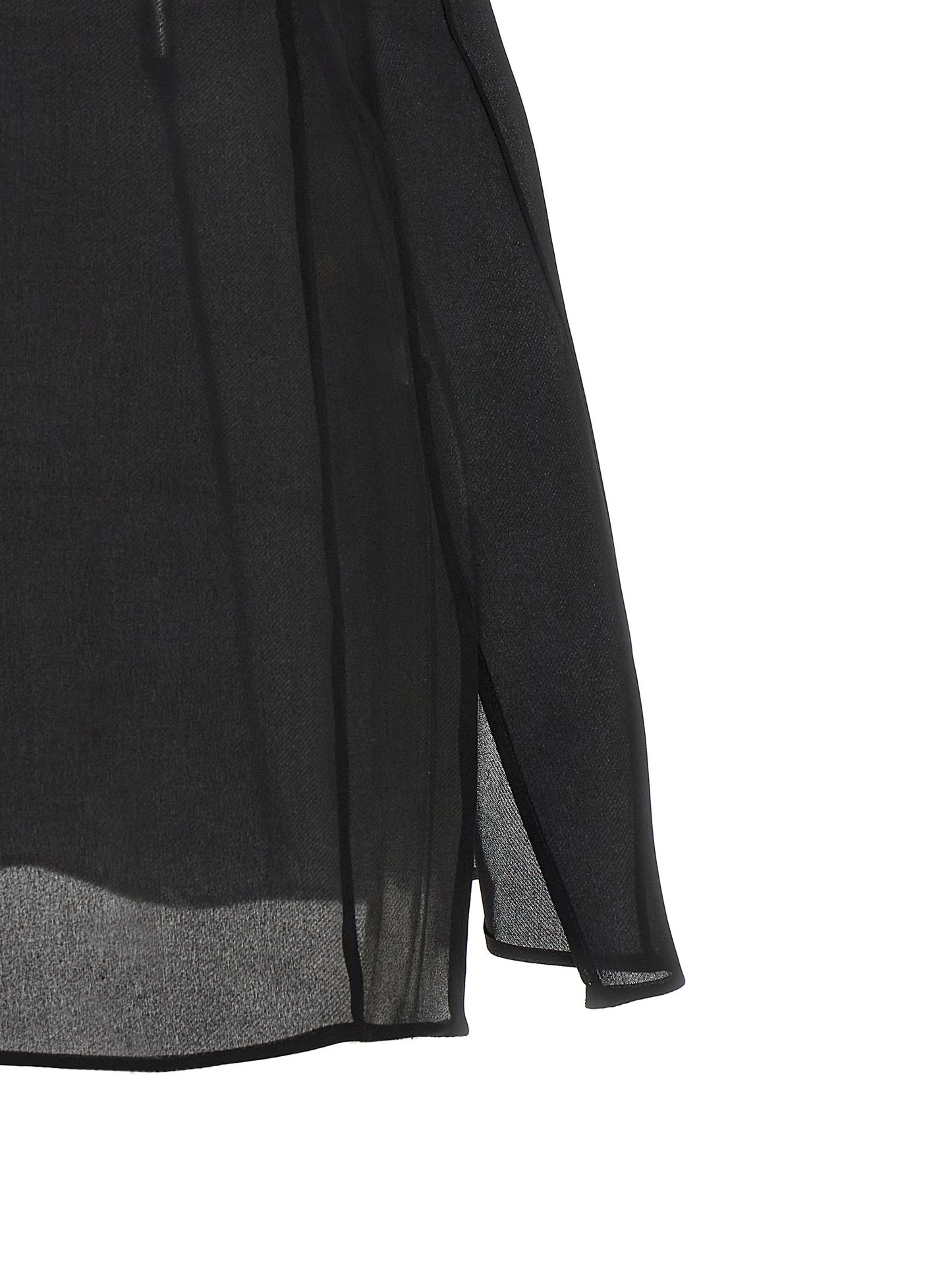 Tank Top by Khaite for women in silk black & transparent showcases a sumptuous silhouette, artfully detailed with a sumptuous and for a truly sumptuous finish.