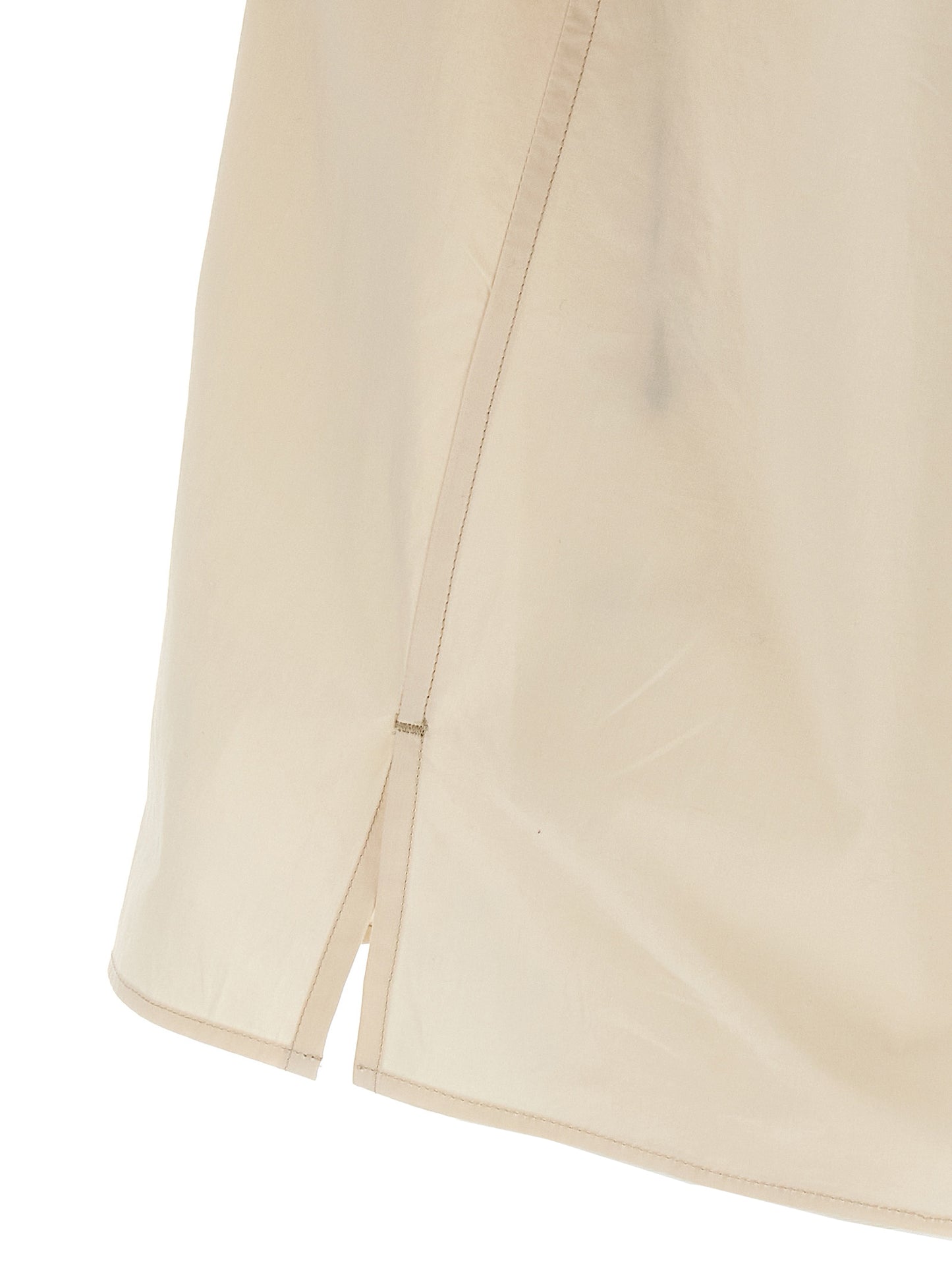 Shirt by Lemaire for men in cotton beige features an architectural silhouette with a refined and elegant for a architectural look.