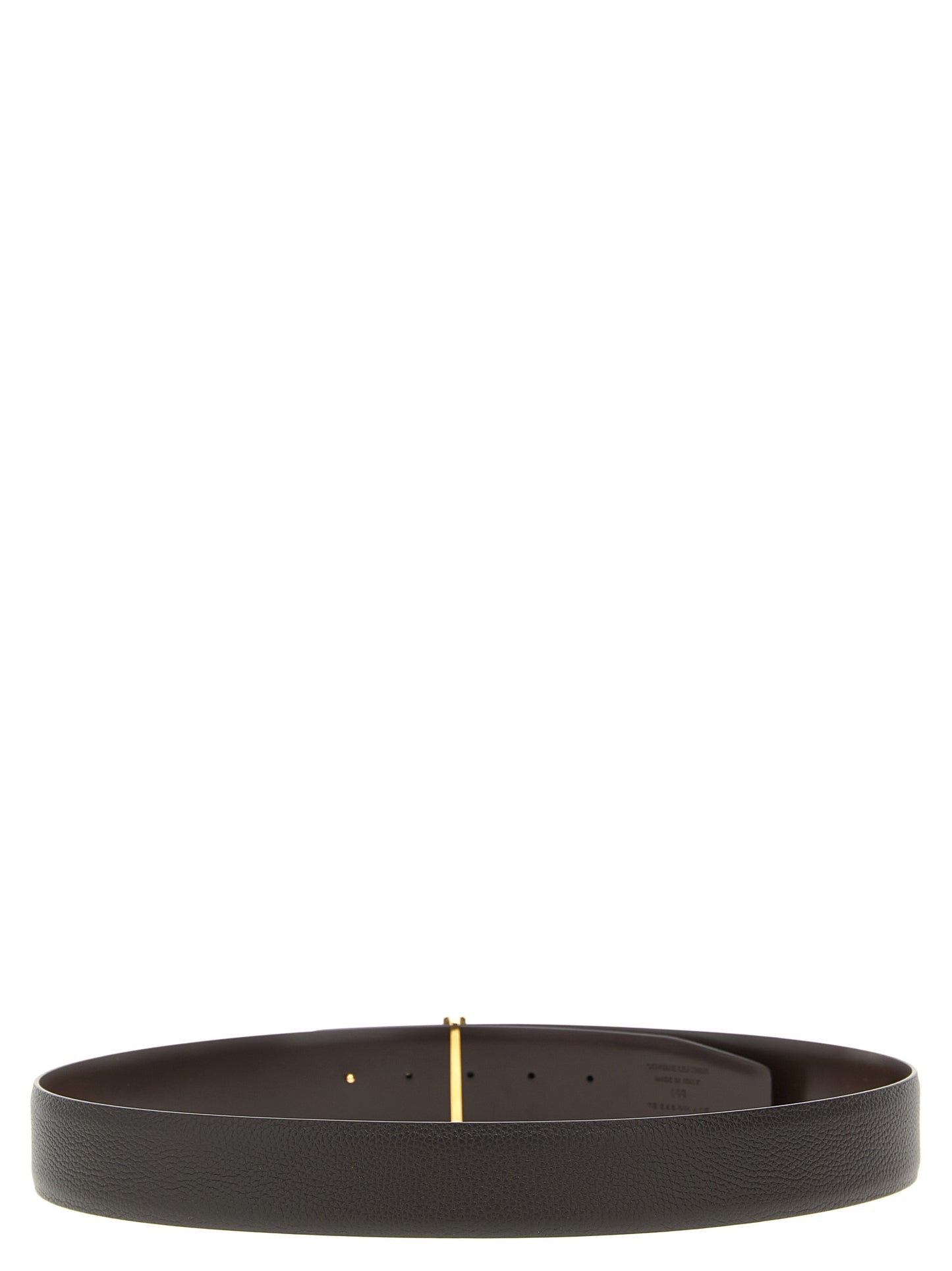 Belt by Tom Ford for men in calfskin leather brown presents a artisanal silhouette from the Calfskin Leather Belt collection, showcasing an artisanal design and refined craftsmanship for a artisanal look.