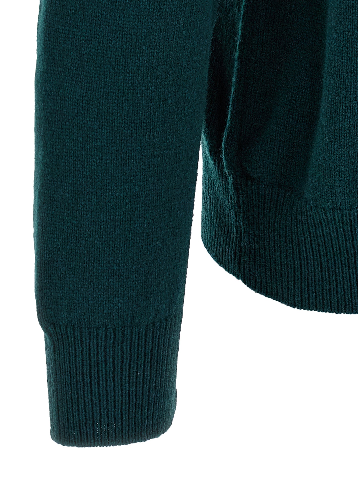 Cardigan by ZANONE for men in virgin wool bicolour & green presents a textural silhouette, artfully finished with a textural and for a sophisticated, textural look.