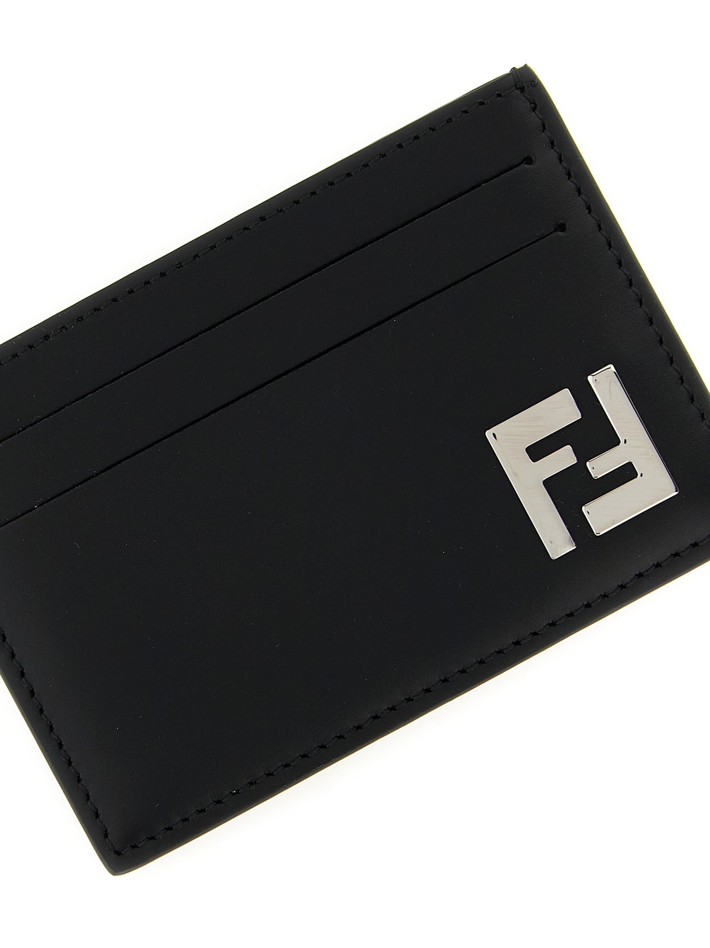 Cardholder Card Case by Fendi for men in calfskin leather black features an meticulous design, elegantly showcasing the refined Calfskin Leather Cardholder Card Case aesthetic while integrating sophisticated card-organization.