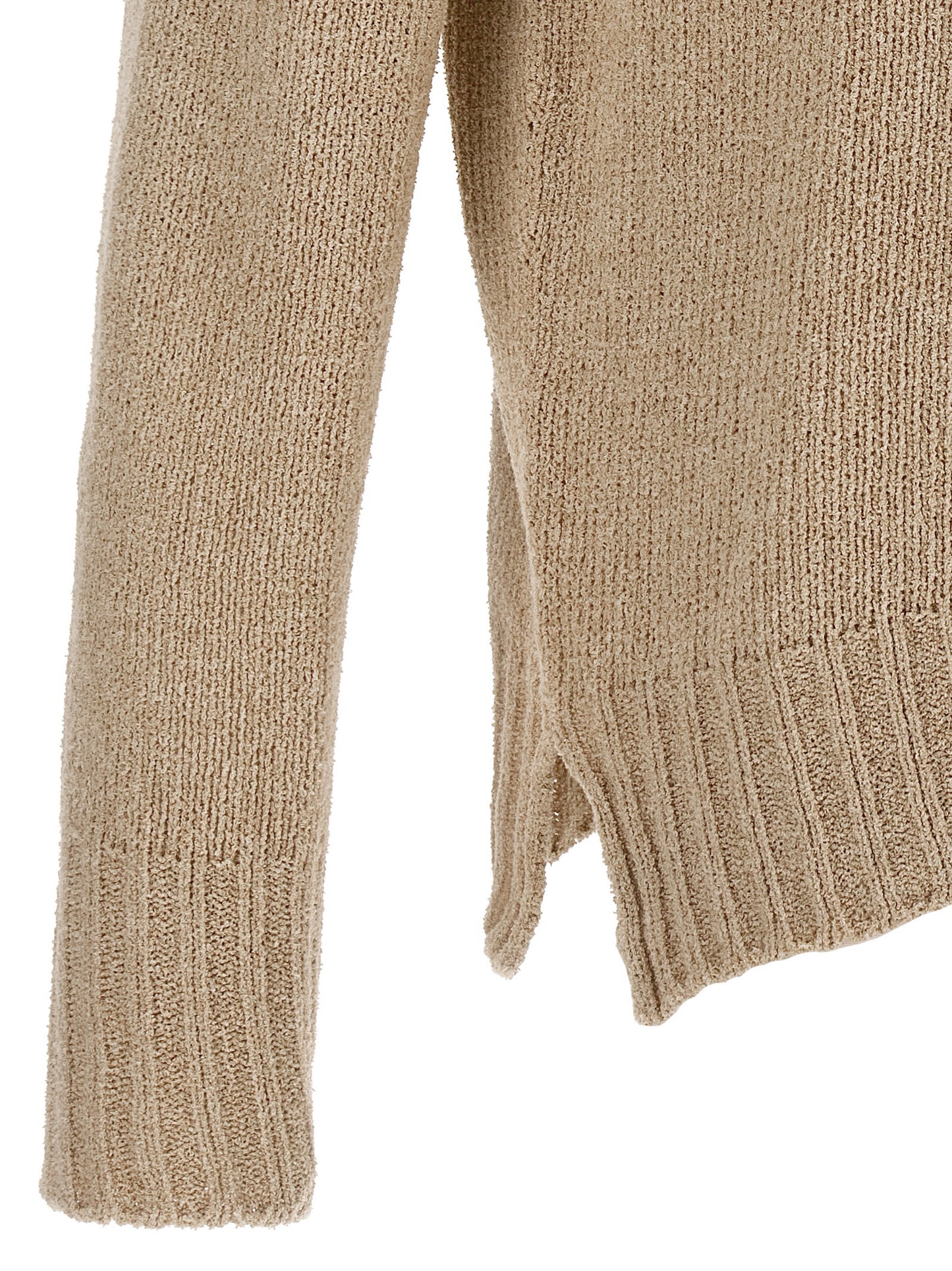 Hooded Cardigan by MA'RY'YA for men in cashmere modacrylic & virgin wool beige features a nuanced silhouette with a refined and nuanced detailing for a sophisticated look.
